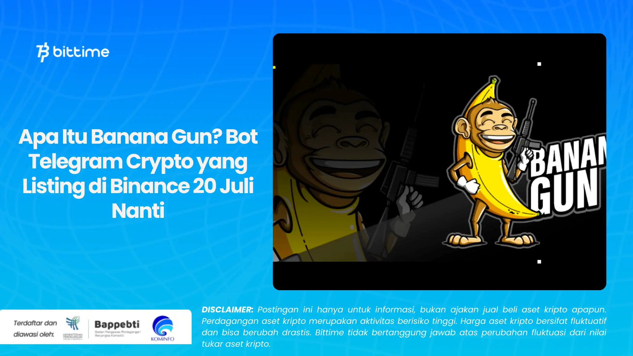 Apa Itu Banana Gun? Bot Telegram Crypto yang Listing di Binance 20 Juli Nanti