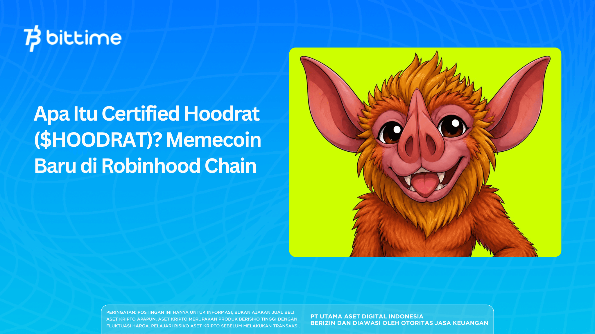Apa Itu Certified Hoodrat ($HOODRAT)? Memecoin Baru di Robinhood Chain