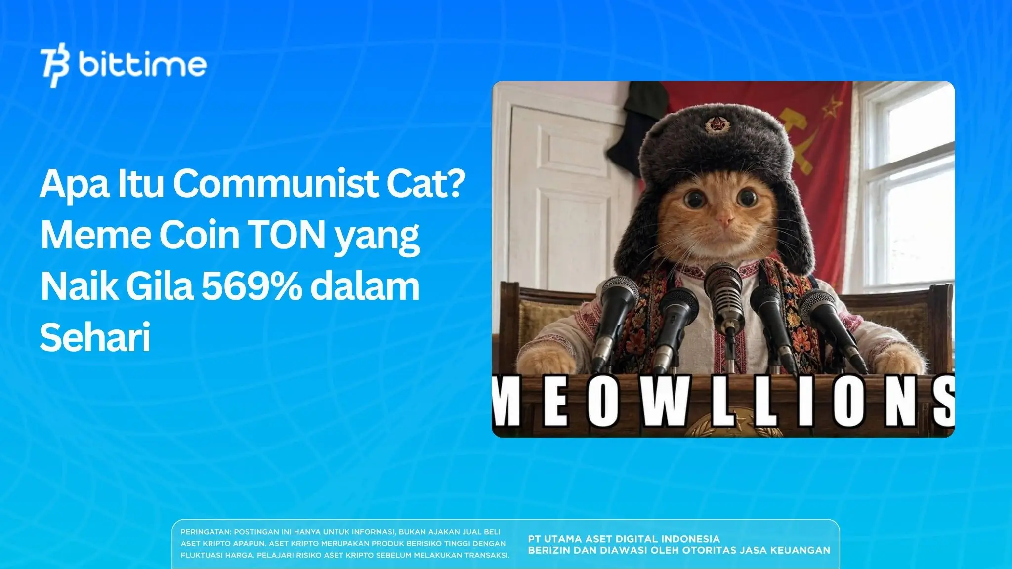 Apa Itu Communist Cat? Meme Coin TON yang Naik Gila 569% dalam Sehari