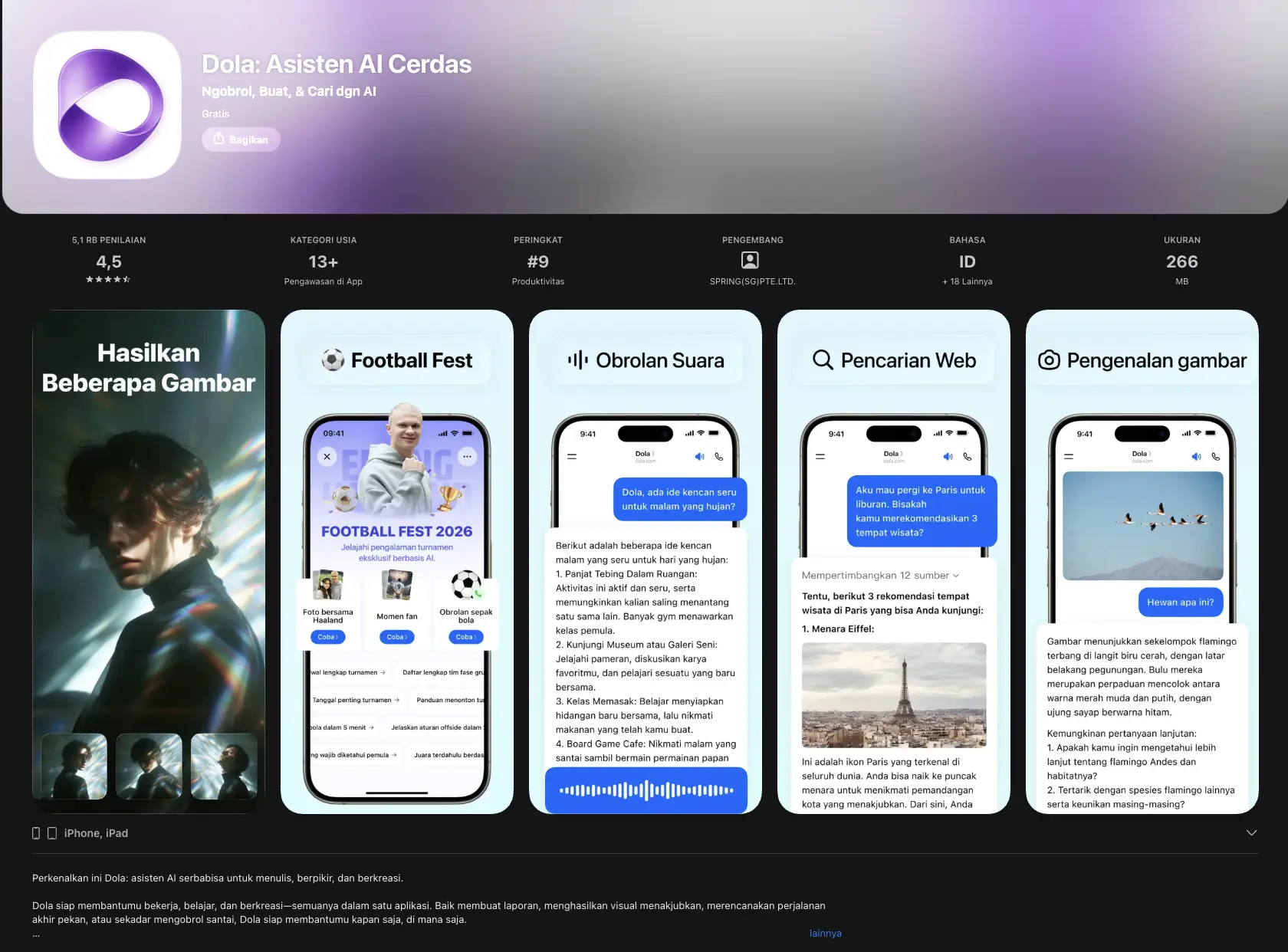 Apa Itu Dola AI AI Assistant Serbaguna untuk Produktivitas Sehari-hari - app store.webp