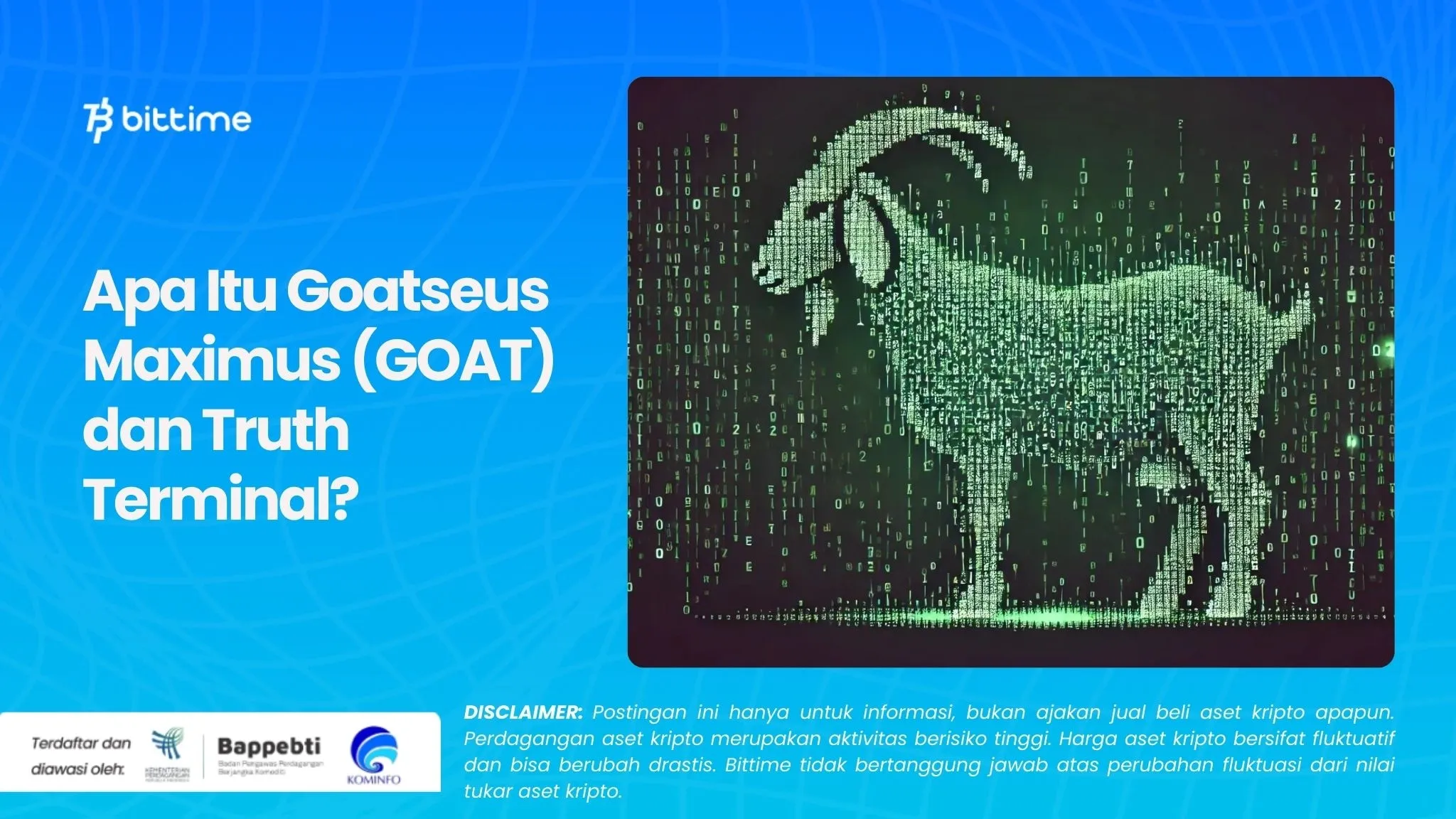 Apa Itu Goatseus Maximus (GOAT) dan Truth Terminal