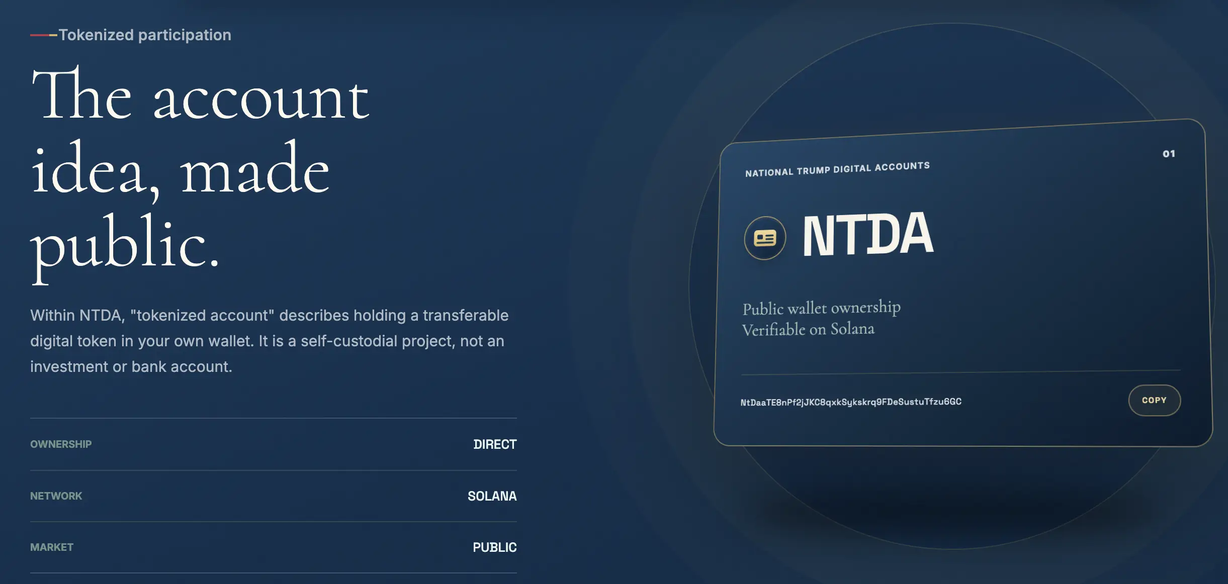 Apa Itu NTDA (National Trump Digital Accounts) Proyek Kripto Berbasis Solana - participant.webp