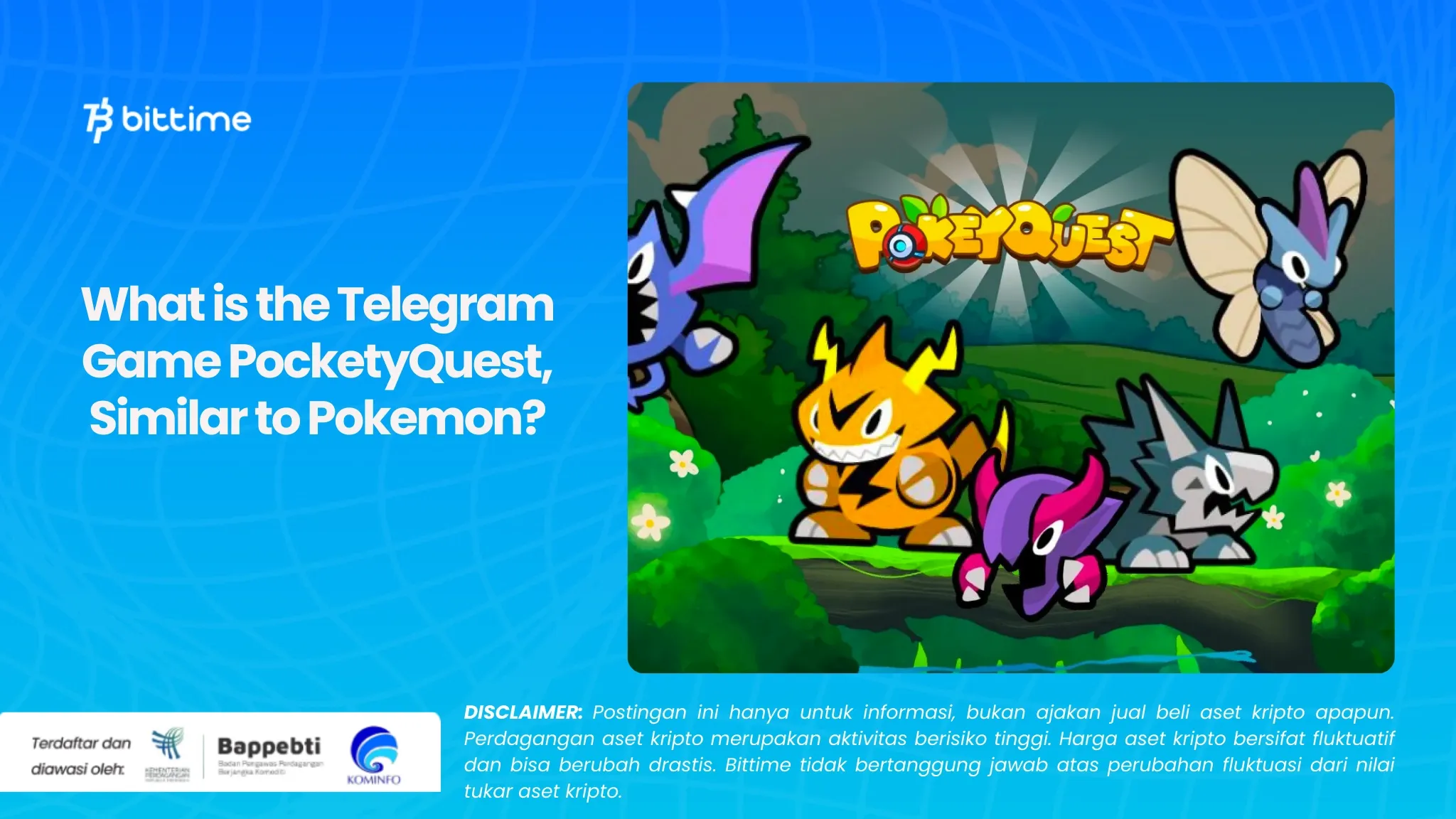 Apa itu Game Telegram PockeyQuest, Mirip dengan Pokemon?