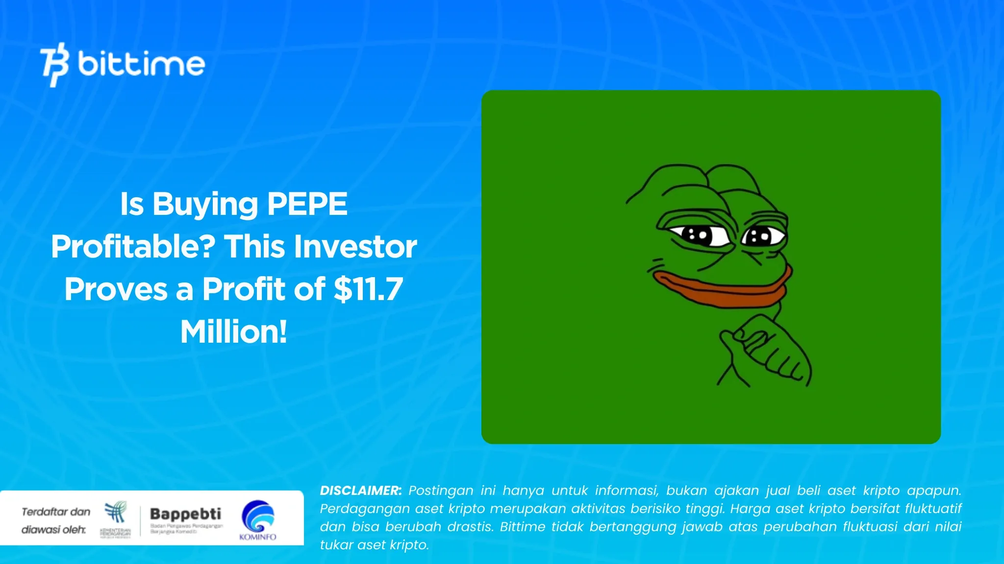 Apakah Beli PEPE Menguntungkan Investor Ini Buktinya Profit $11,7 Juta!.
