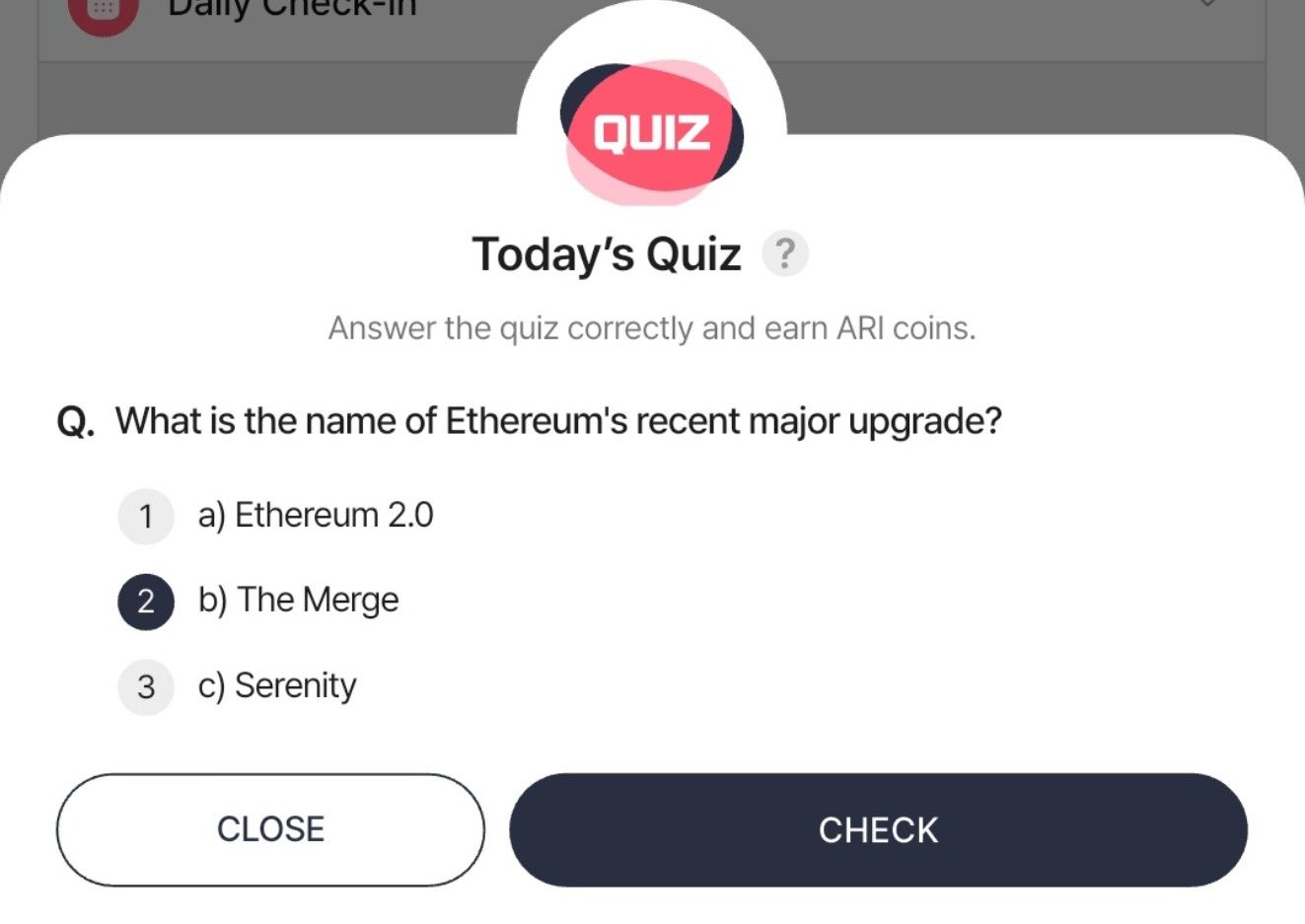 Ari Wallet Daily Quiz 5 September 2025.
