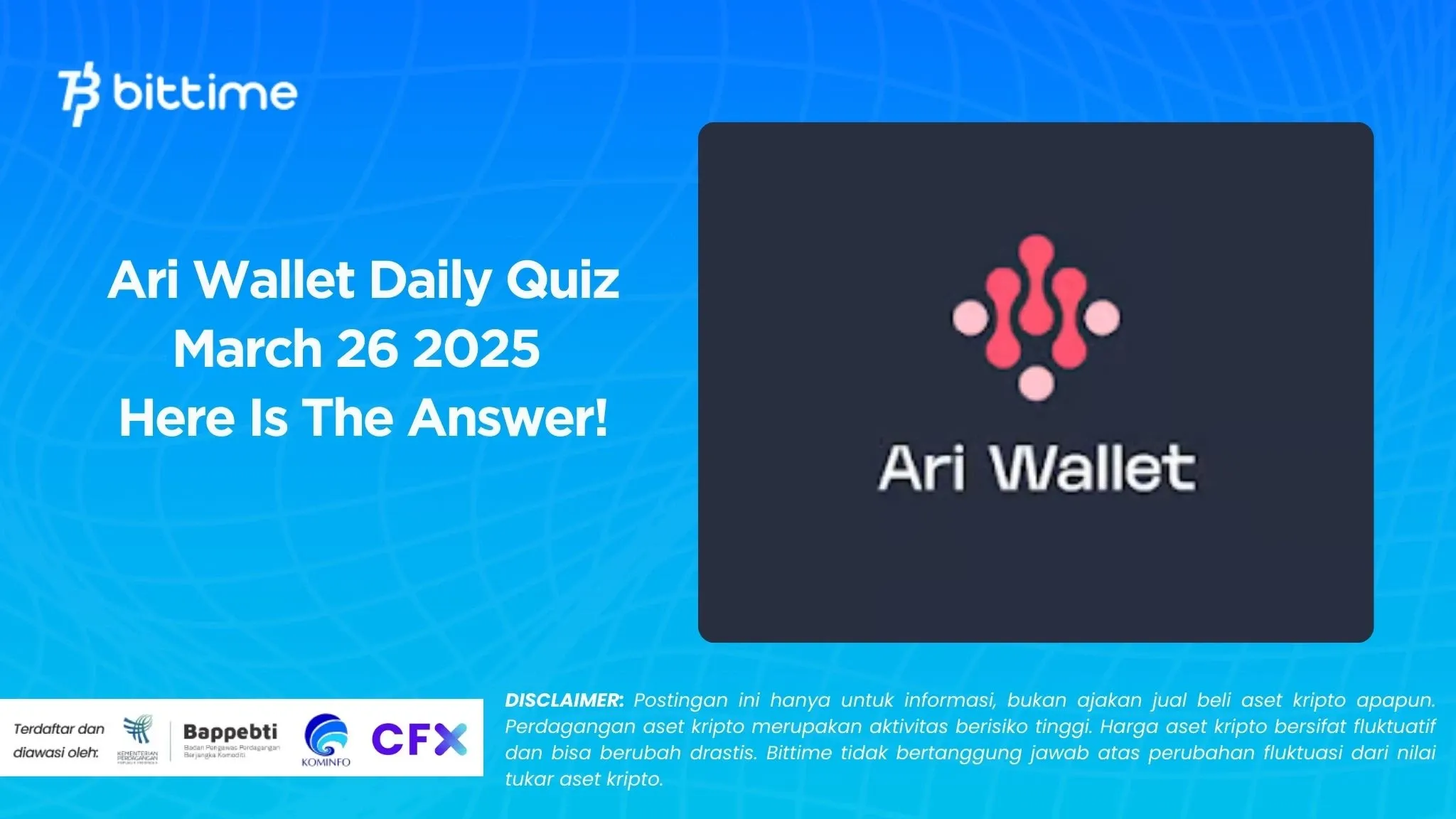 Ari Wallet Daily Quiz March 26 2025 Here Is The Answer!