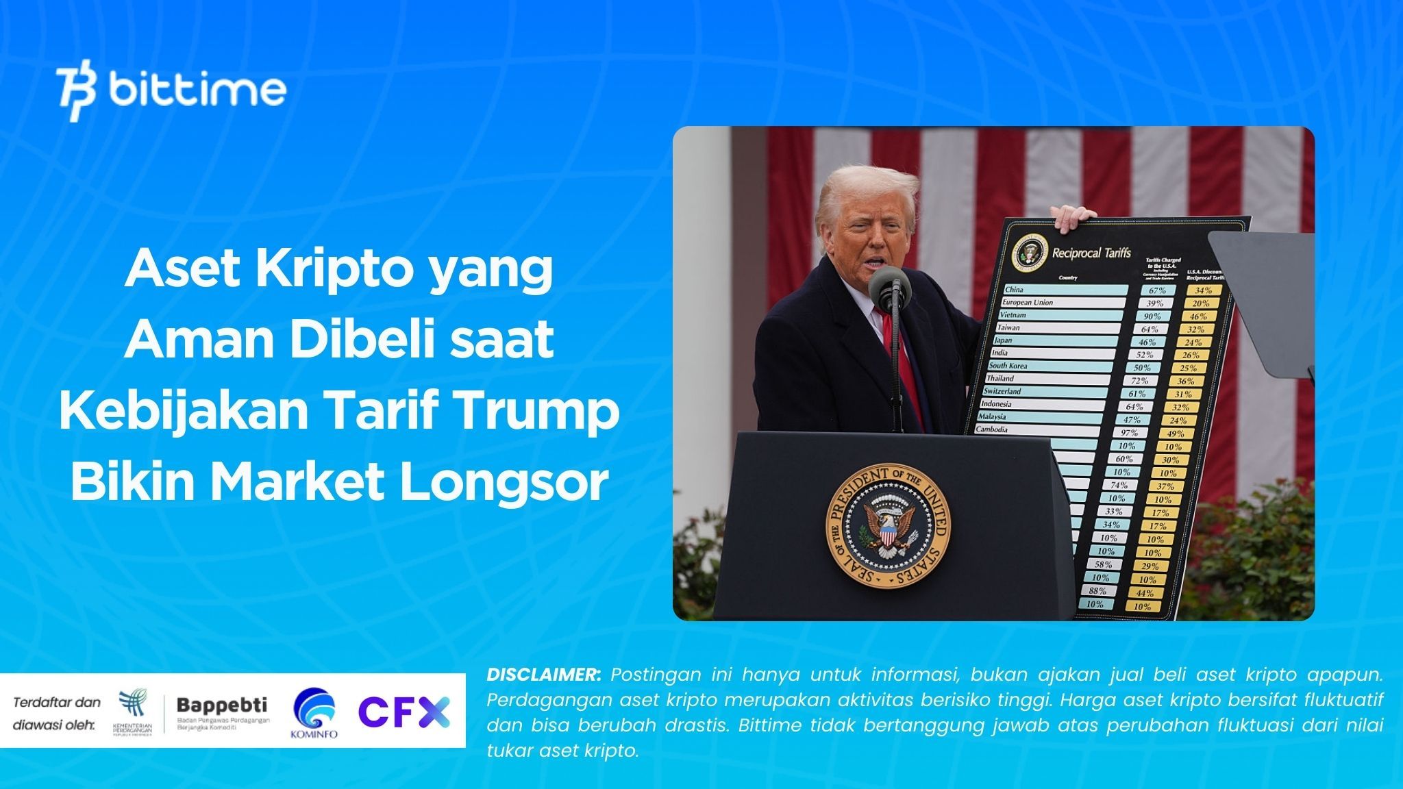 Aset Kripto yang Aman Dibeli saat Kebijakan Tarif Trump Bikin Market Longsor