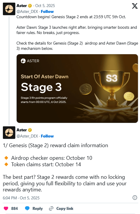 Aster Crypto: Airdrop Aktif & Insight Tokenomics