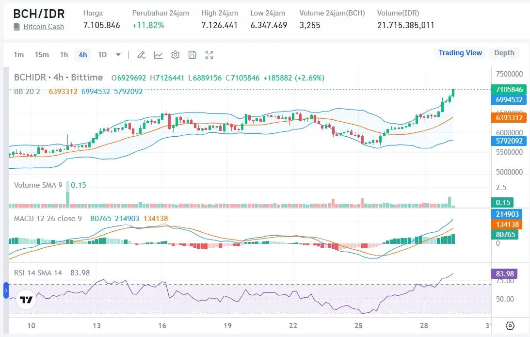 harga bch hari ini