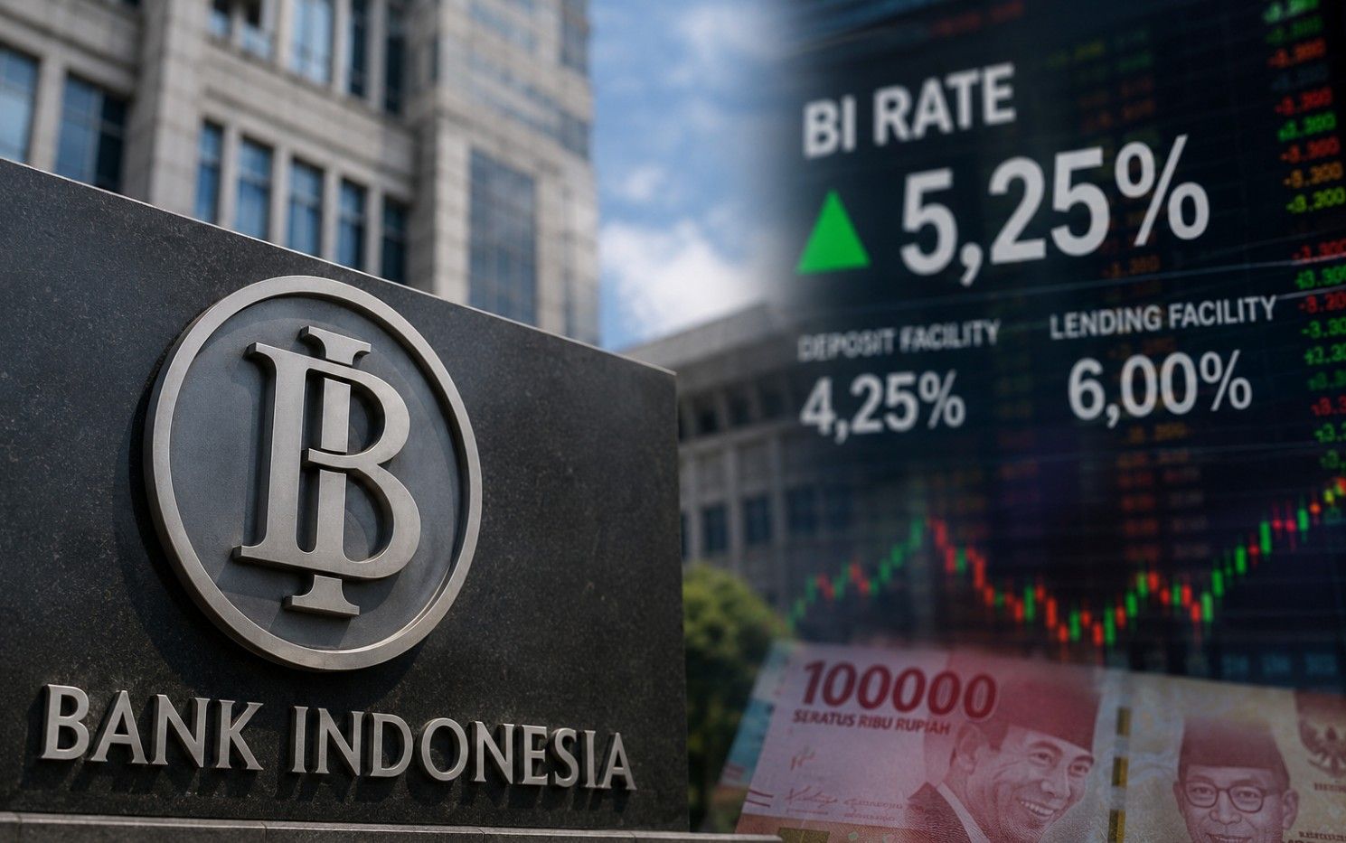 BI Rate naik.