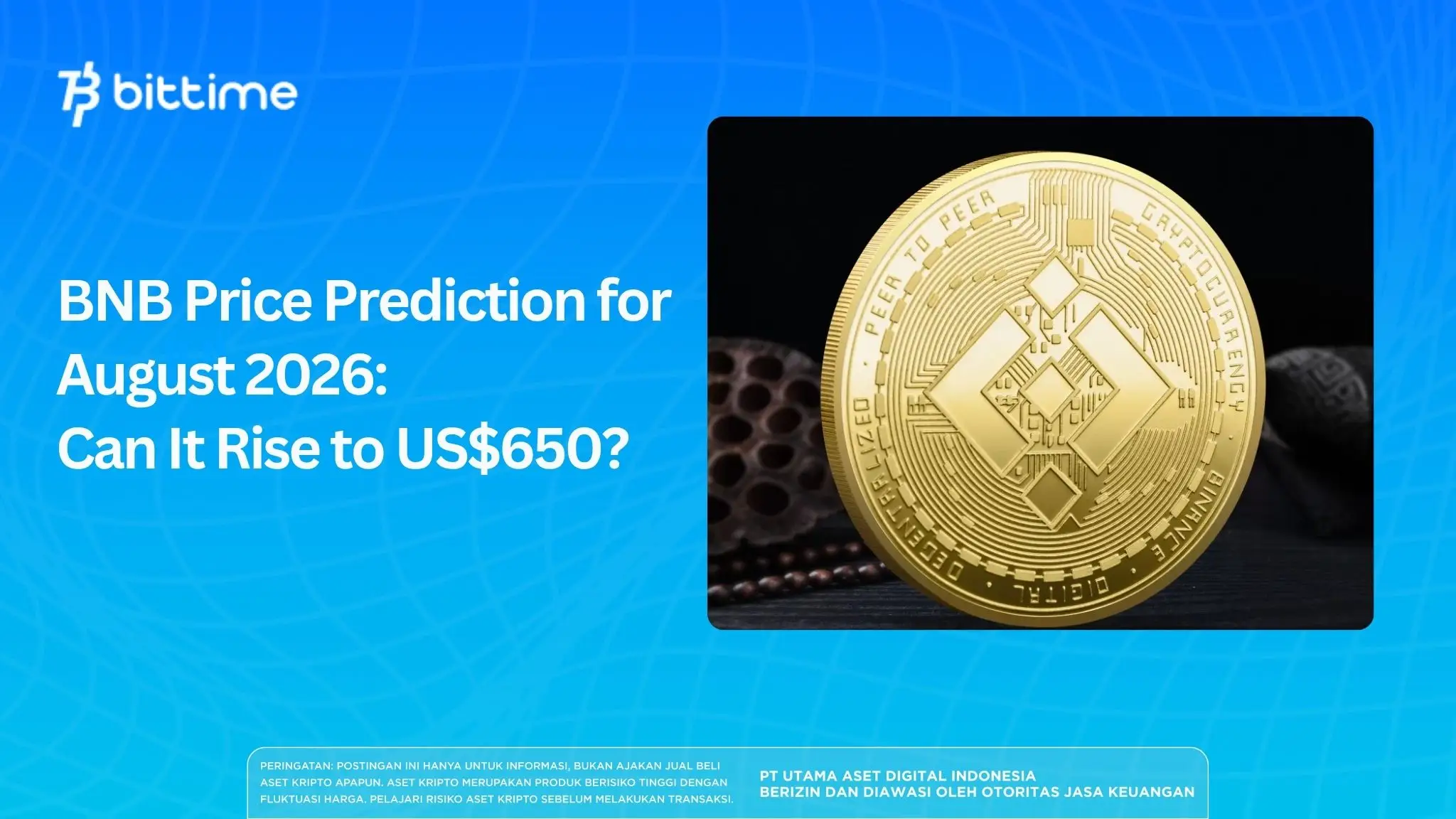 BNB Price Prediction for August 2026: Can It Rise to US$650?