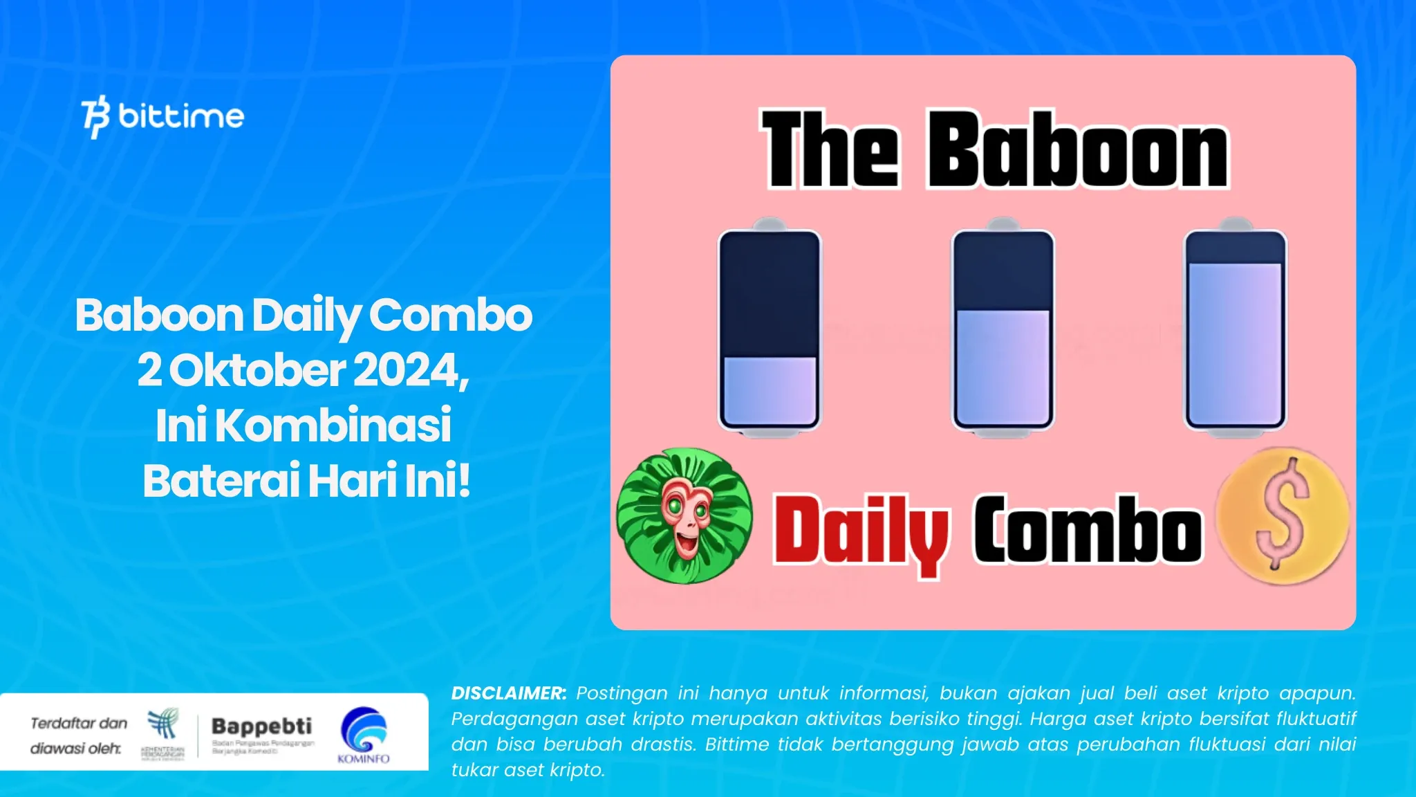 Baboon Daily Combo 2 Oktober 2024, Ini Kombinasi Baterai Hari Ini!.webp