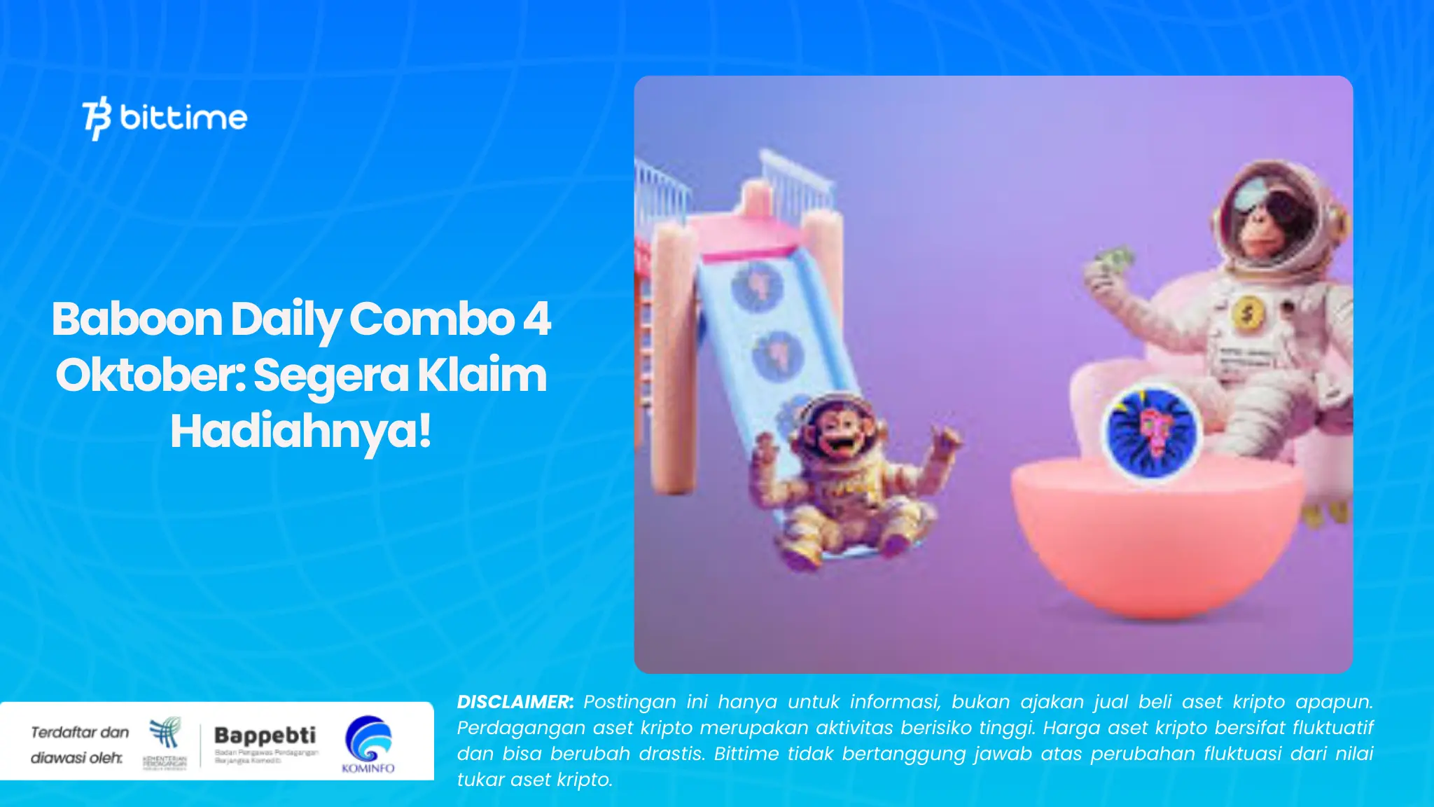 Baboon Daily Combo 4 Oktober: Segera Klaim Hadiahnya!