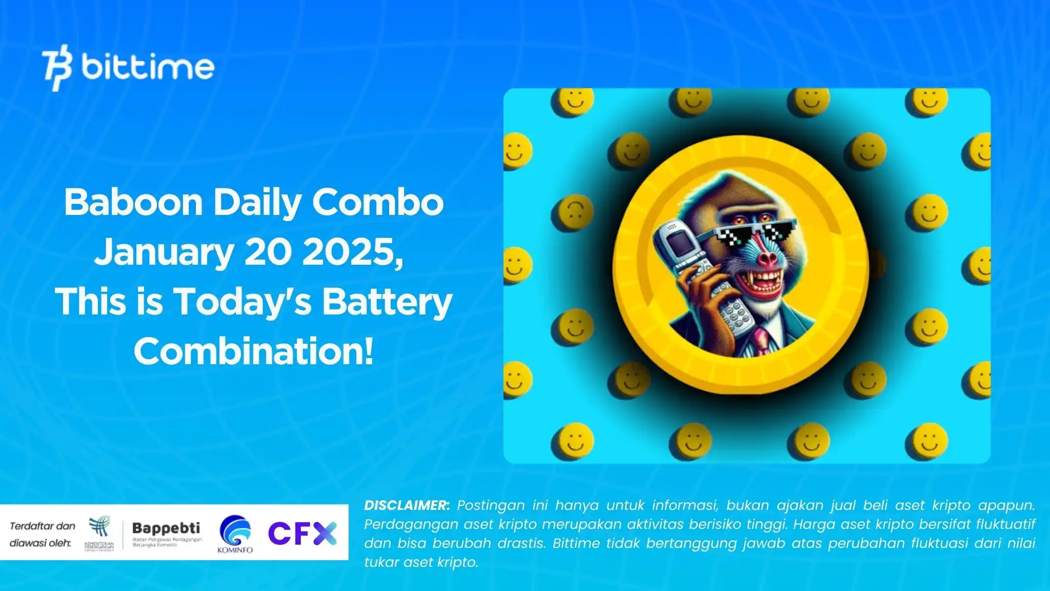 Baboon Daily Combo January 20 2025, This is Today's Battery Combination!