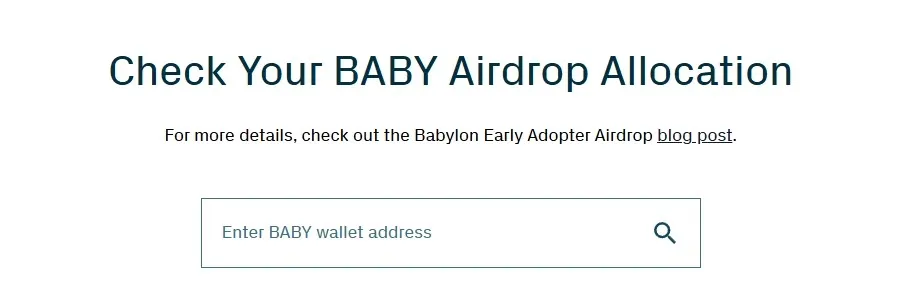Airdrop Babylon Checker