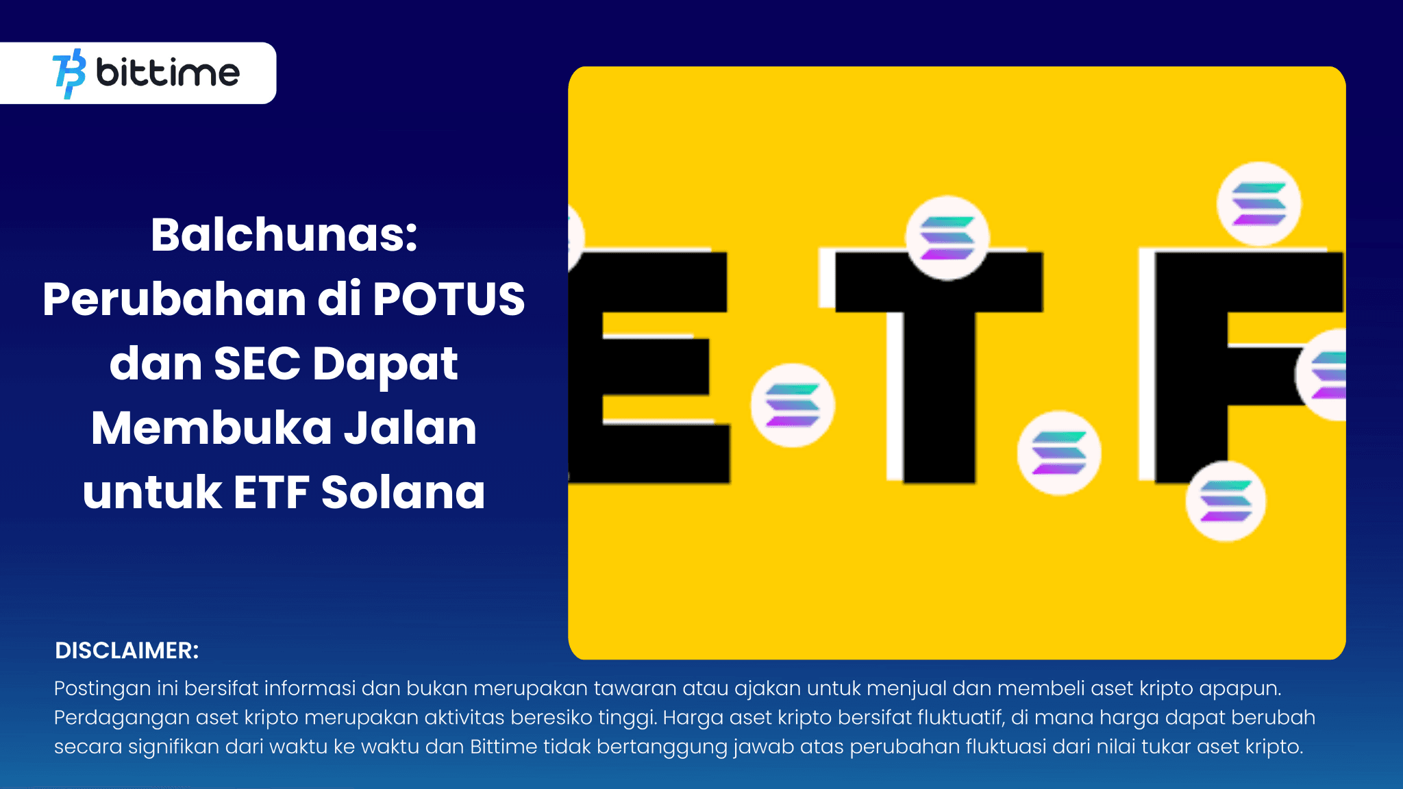 Balchunas: Perubahan di POTUS dan SEC Dapat Membuka Jalan untuk ETF Solana
