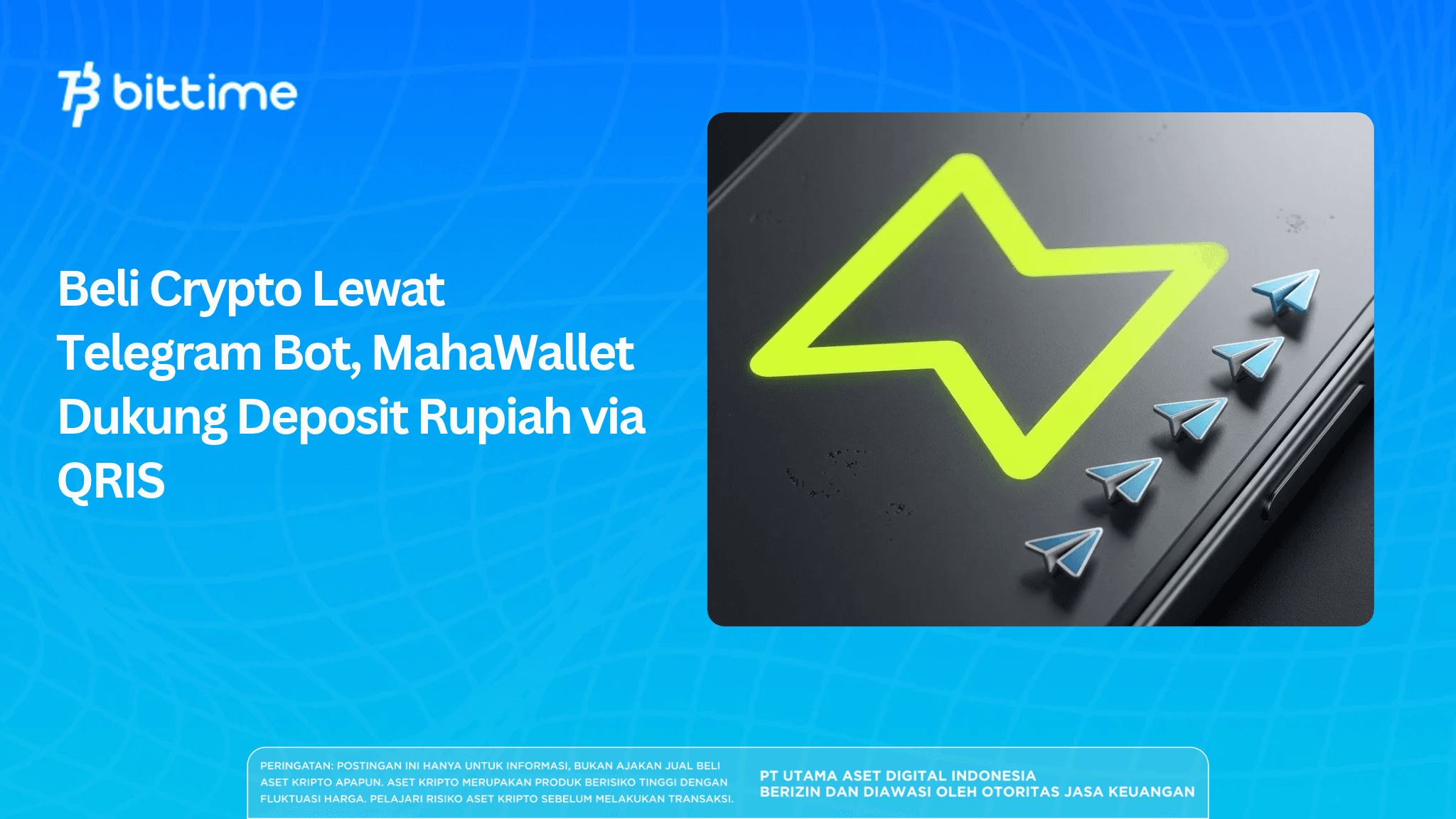 Beli Crypto Lewat Telegram Bot, MahaWallet Dukung Deposit Rupiah via QRIS