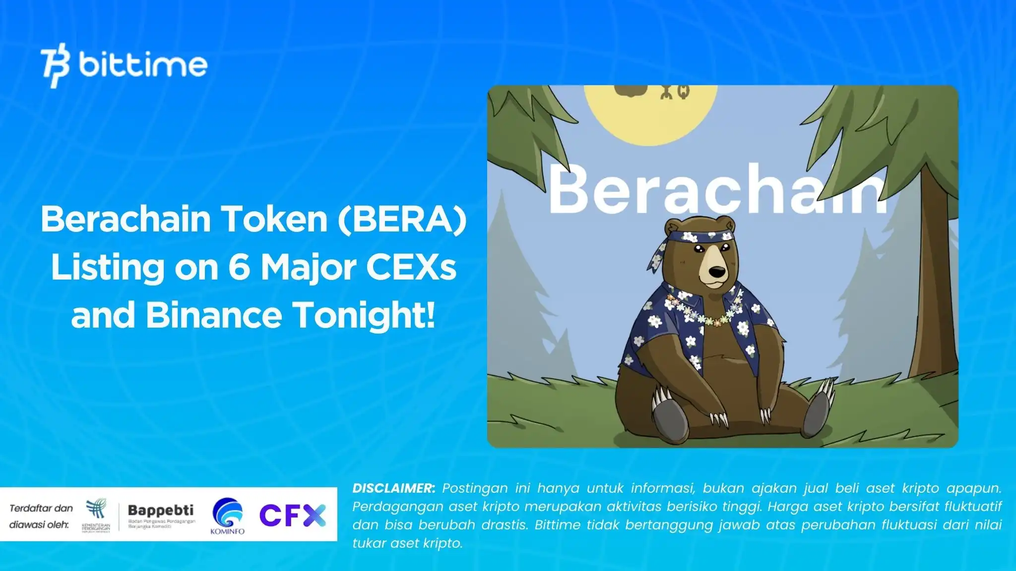 Berachain Token (BERA) Listing on 6 Major CEXs and Binance Tonight!