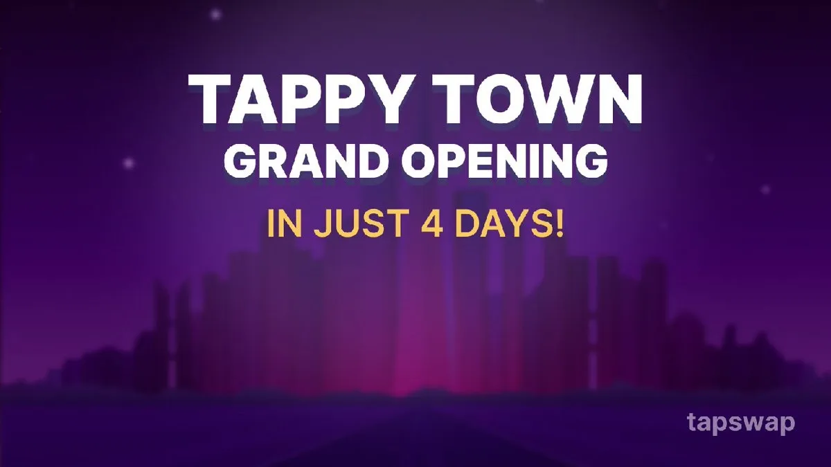 Berita Update Airdrop Tapswap, Fitur Tappy Town Bakal Diluncurkan dalam 4 Hari
