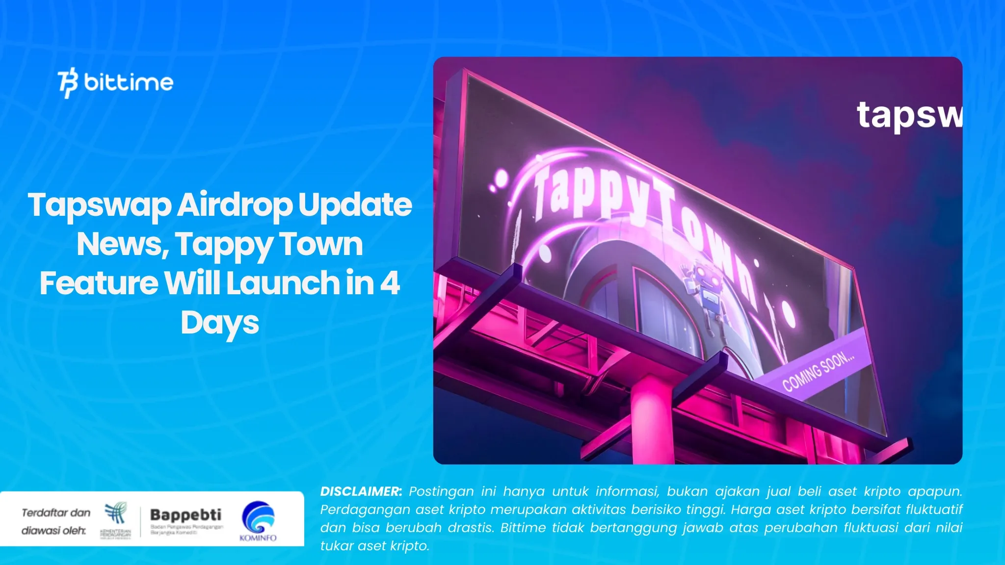 Berita Update Airdrop Tapswap, Fitur Tappy Town Bakal Diluncurkan dalam 4 Hari