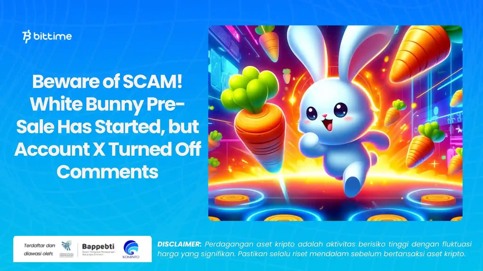 Beware of SCAM! White Bunny Pre-Sale Has Started, but Account X Turned Off Comments