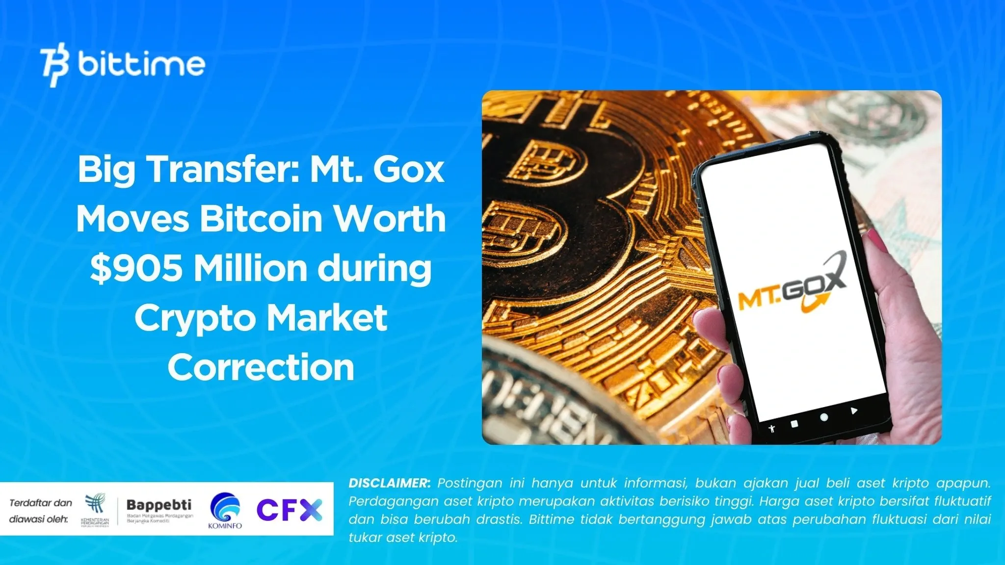 Big Transfer Mt. Gox Moves Bitcoin Worth 905 Million during Crypto Market Correction
