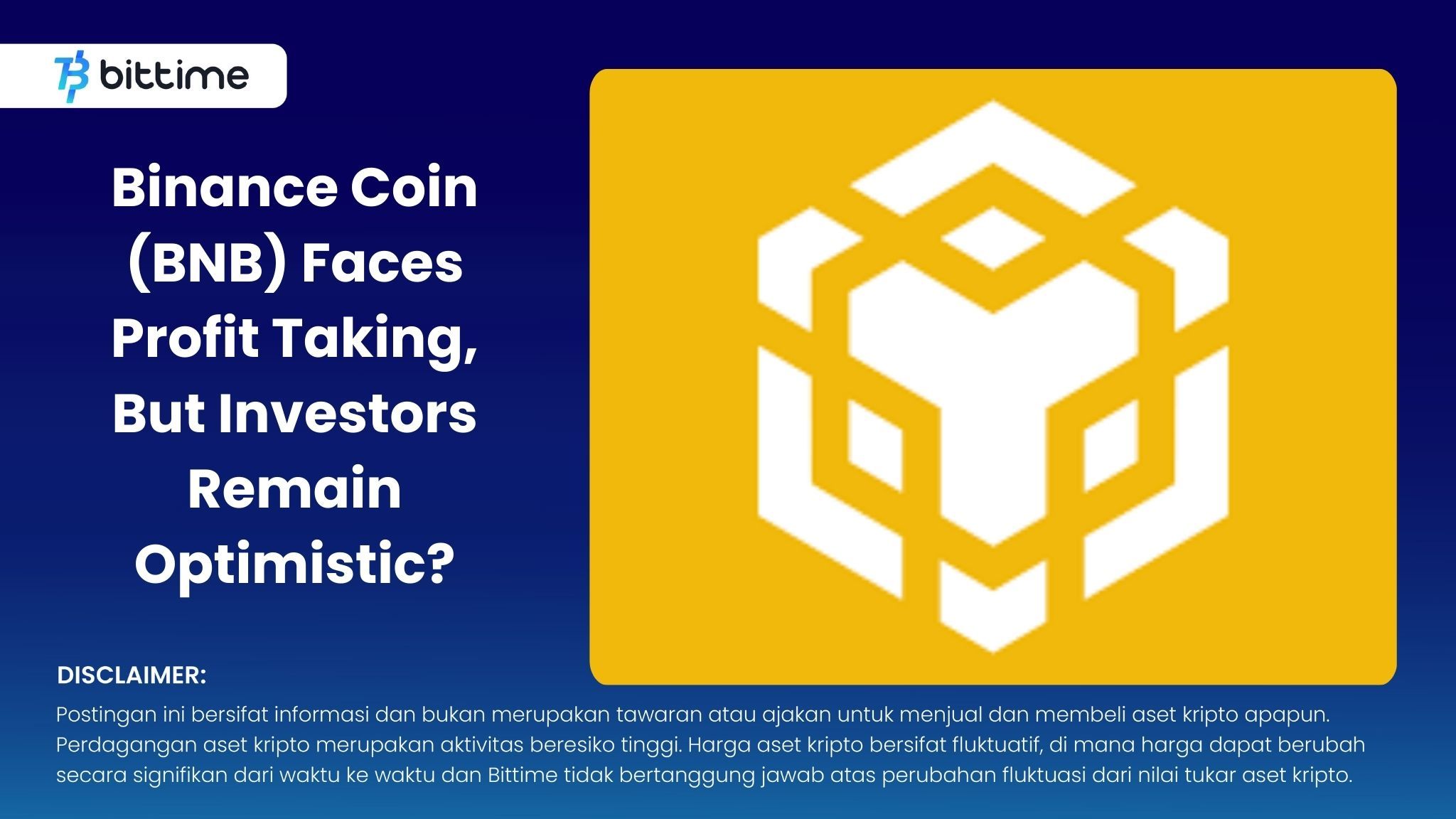 Binance Coin (BNB) Faces Profit Taking, But Investors Remain Optimistic