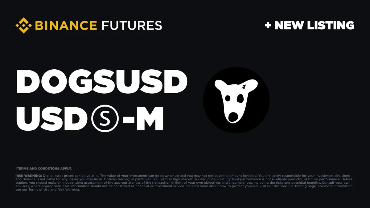 Binance Futures Listing $DOGSUSD COIN-M Perpetual Contract