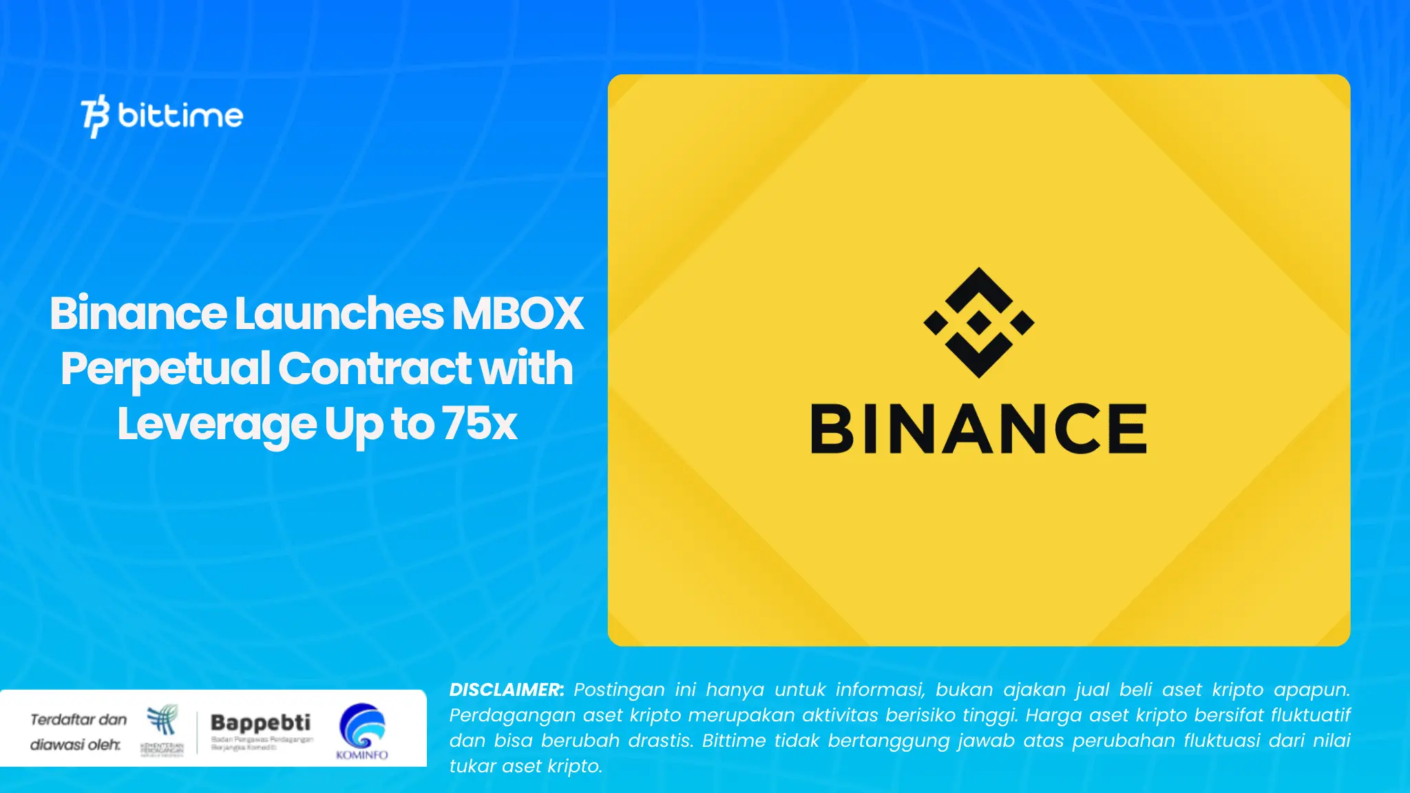 Binance Launches MBOX Perpetual Contract with Leverage Up to 75x