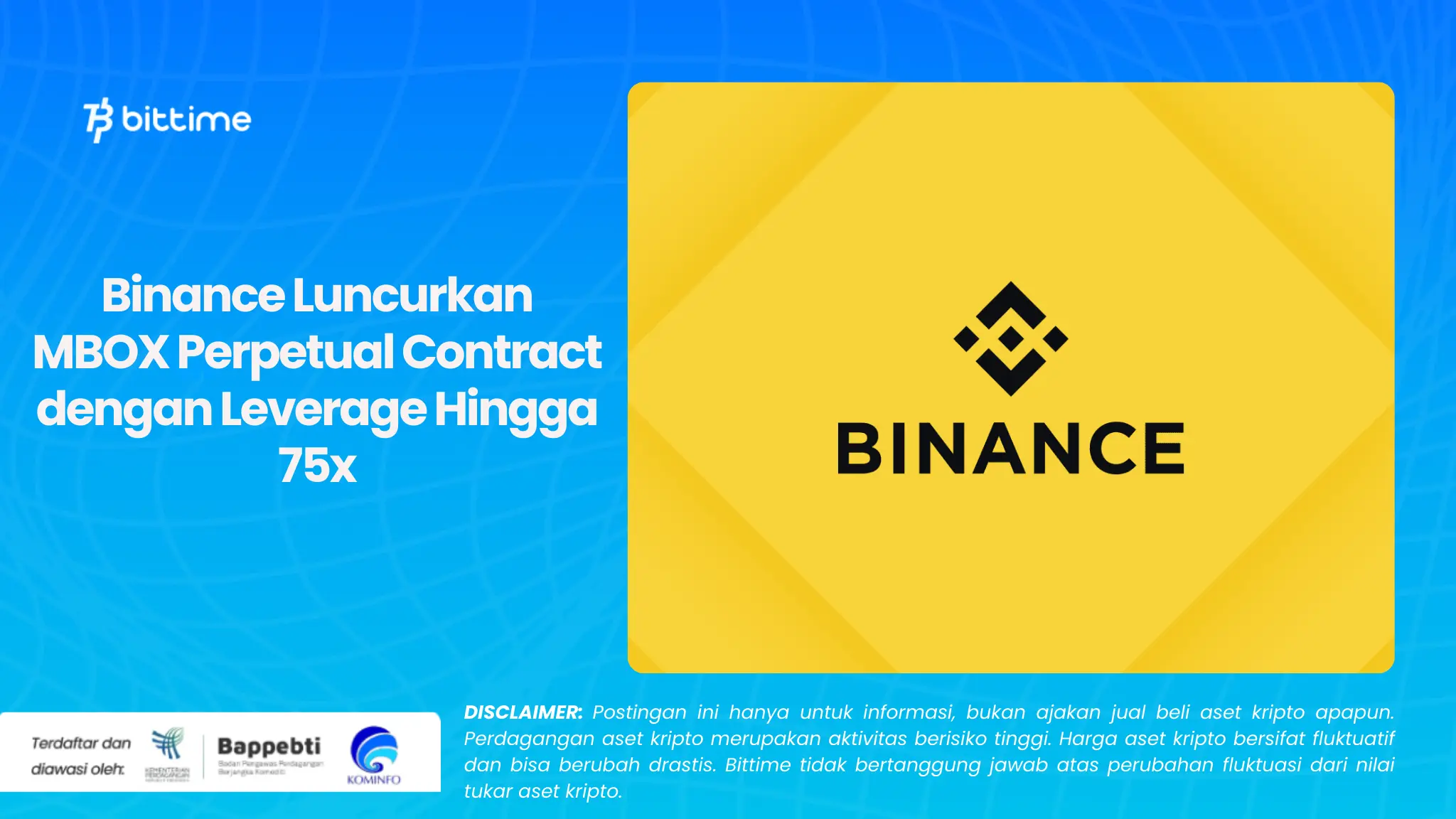 Binance Luncurkan MBOX Perpetual Contract dengan Leverage Hingga 75x