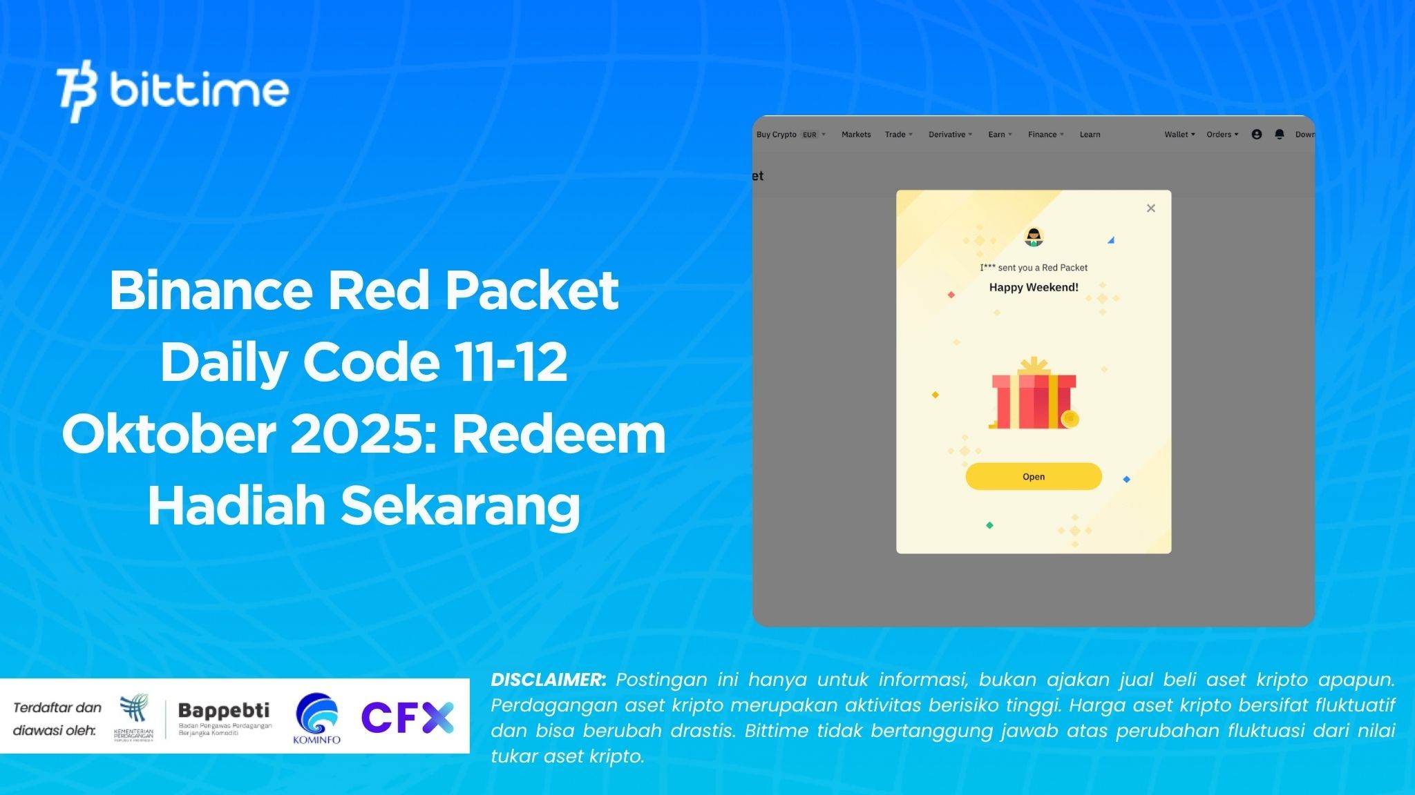 Binance Red Packet Daily Code 11-12 October 2025 Redeem Gift Now