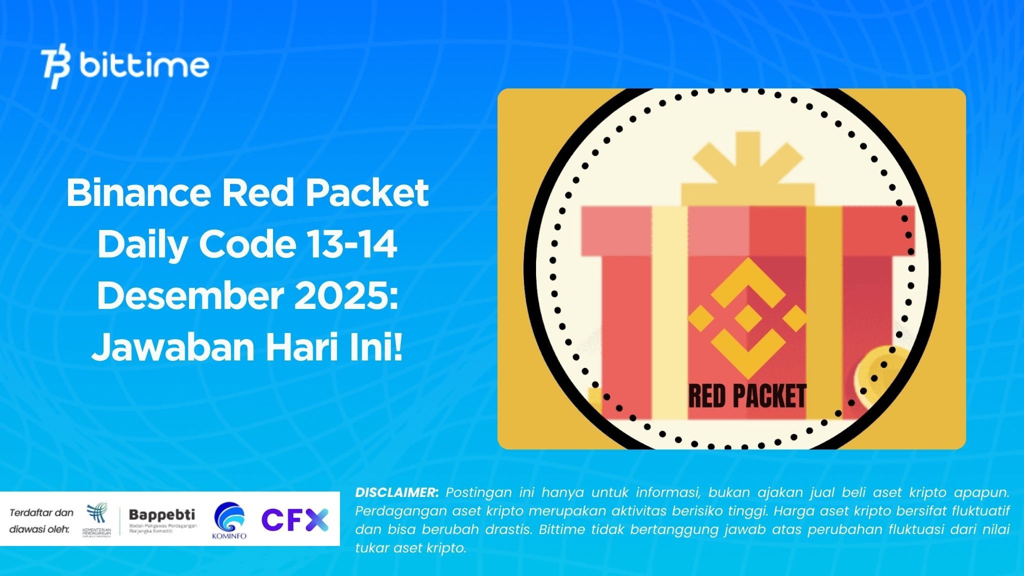 Binance Red Packet Daily Code 13-14 Desember 2025: Jawaban Hari Ini!