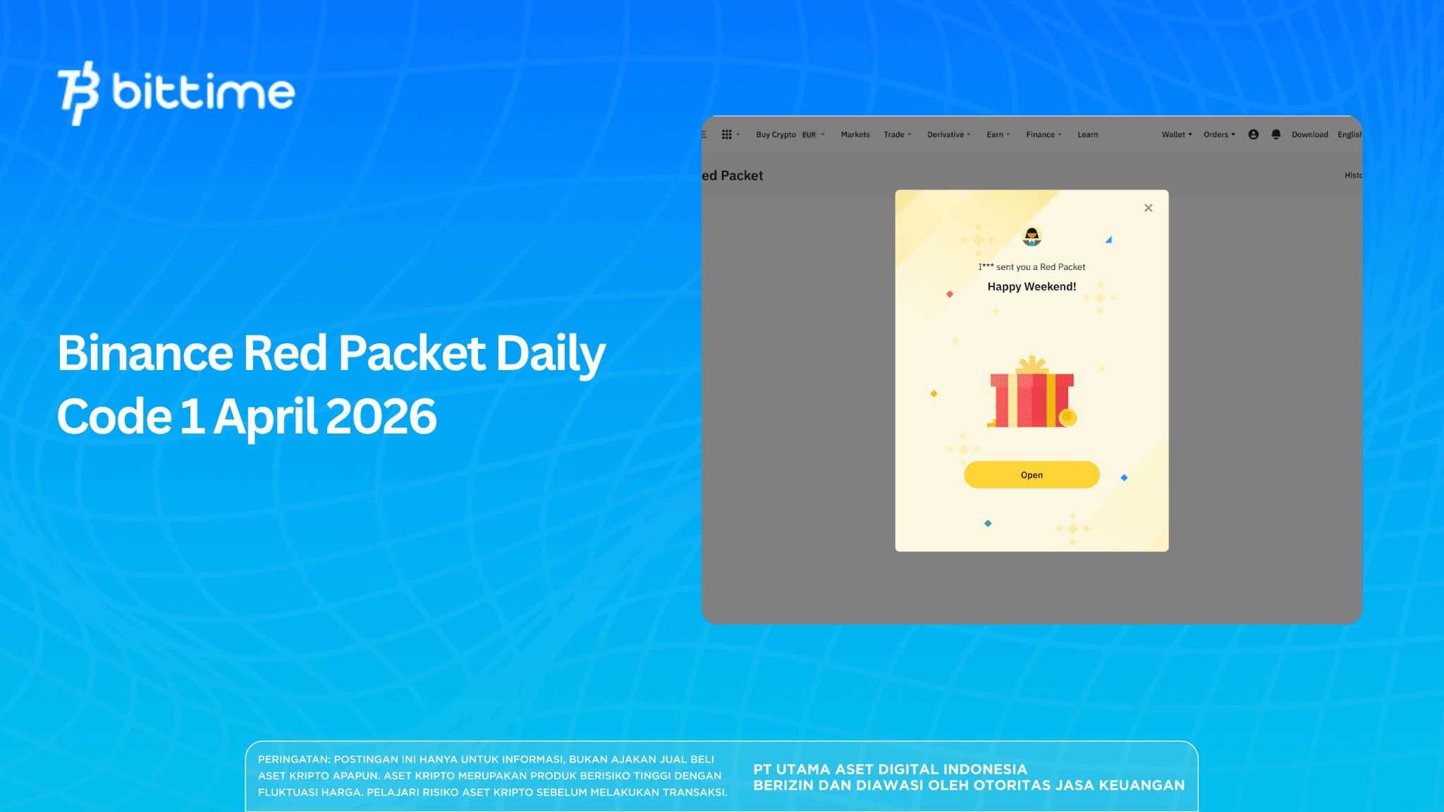 Binance Red Packet Daily Code 1 April 2026