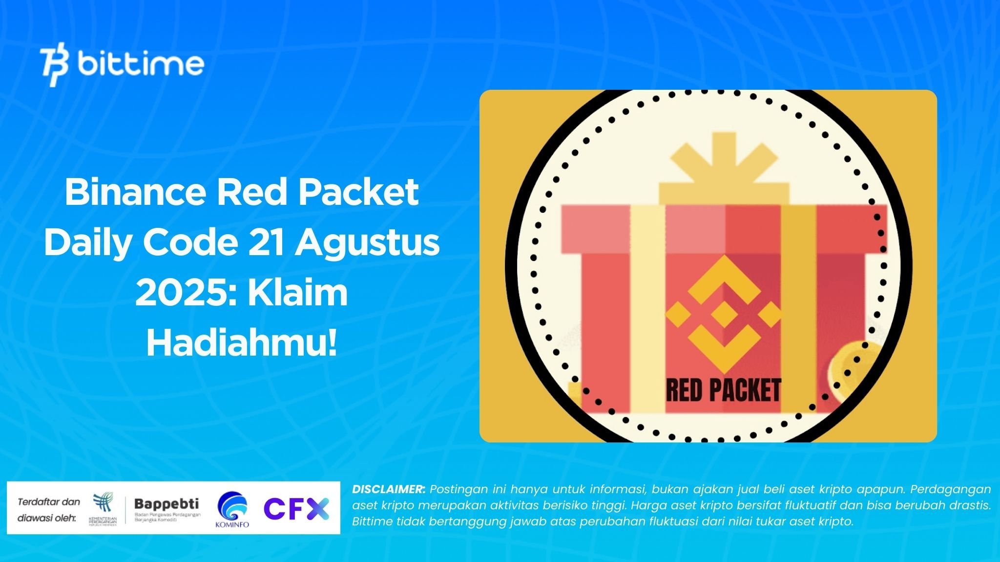 Binance Red Packet Daily Code 21 Agustus 2025: Klaim Hadiahmu!
