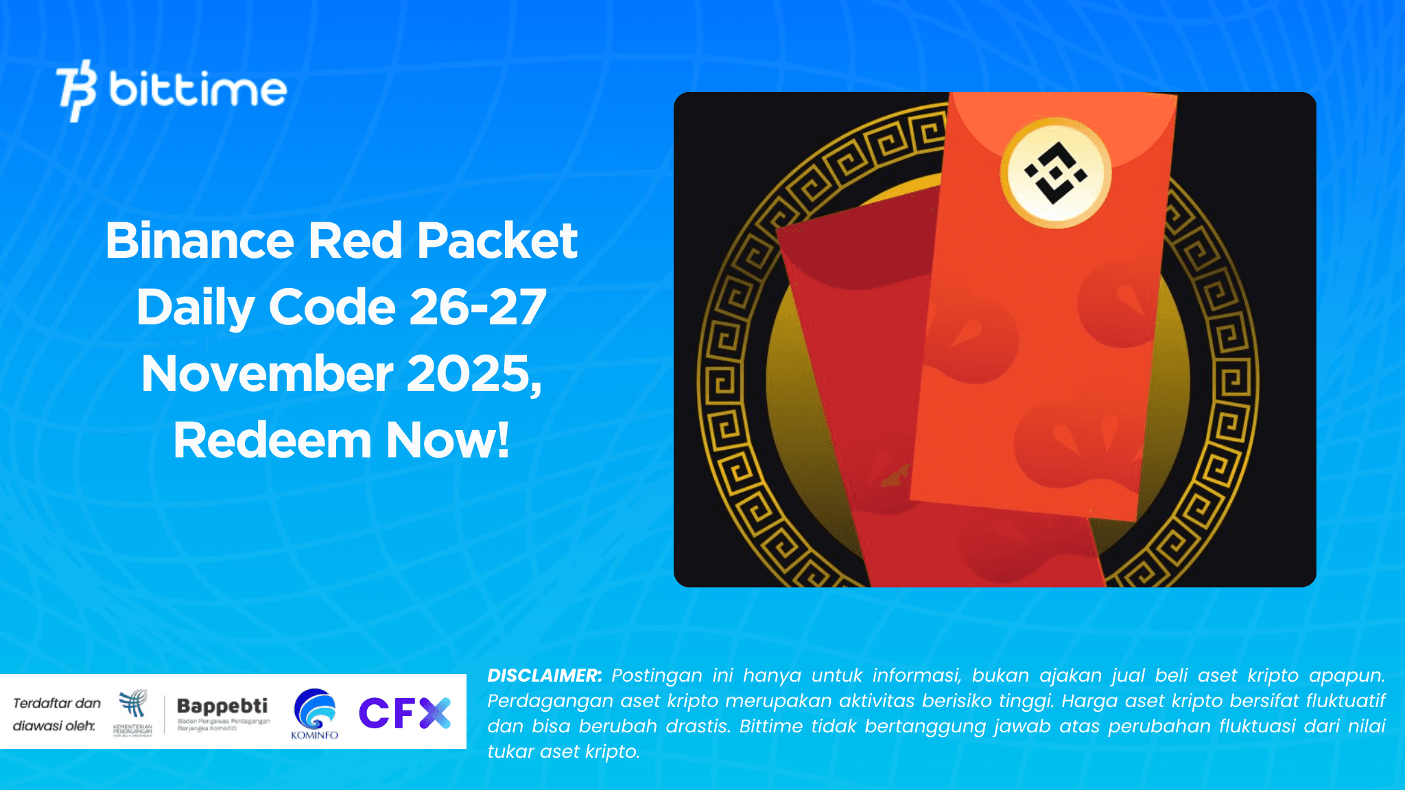Binance Red Packet Daily Code 26-27 November 2025, Redeem Now!