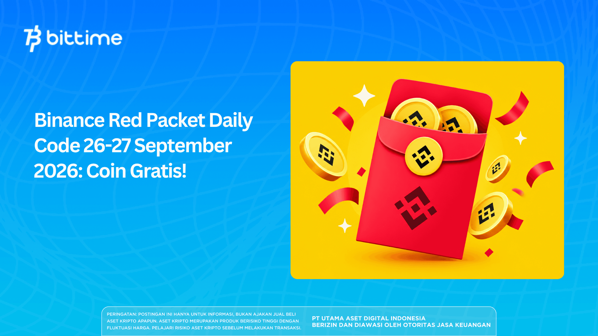 Binance Red Packet Daily Code for September 26–27, 2026: Free Coins!