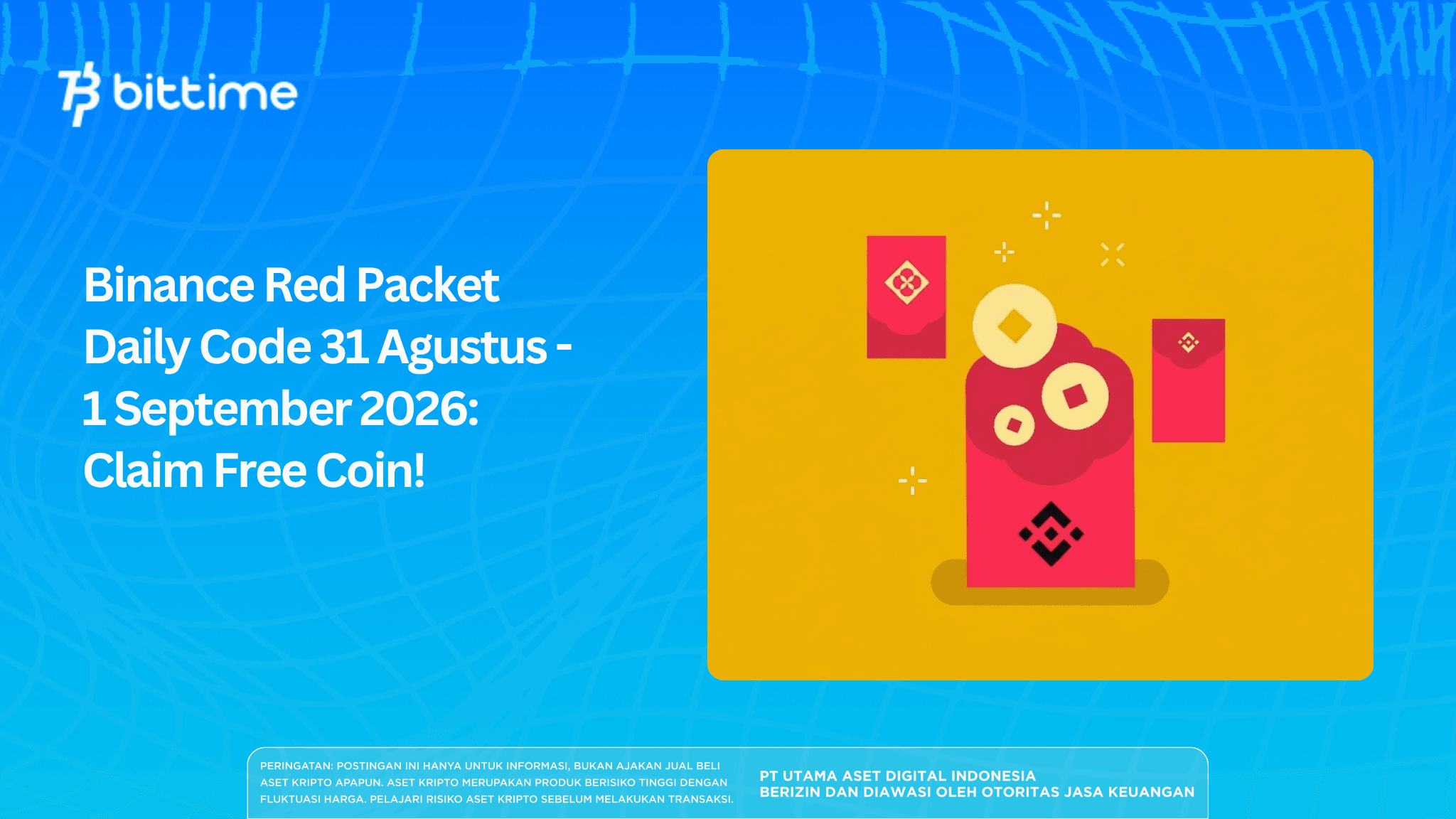 Binance Red Packet Daily Code August 31 – September 1, 2026: Claim Free Coins!