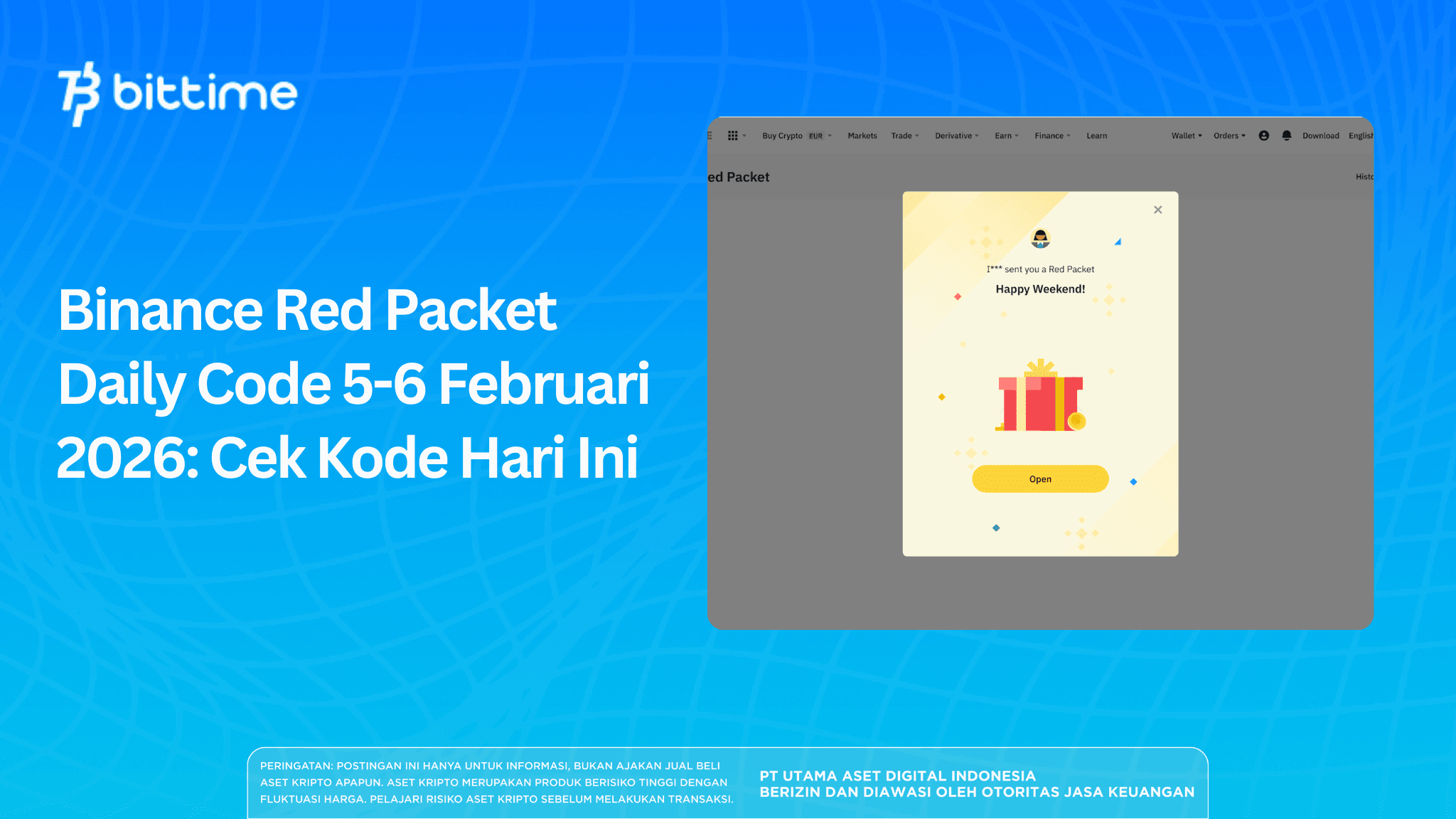 Binance Red Packet Daily Code 5-6 Februari 2026: Cek Kode Hari Ini