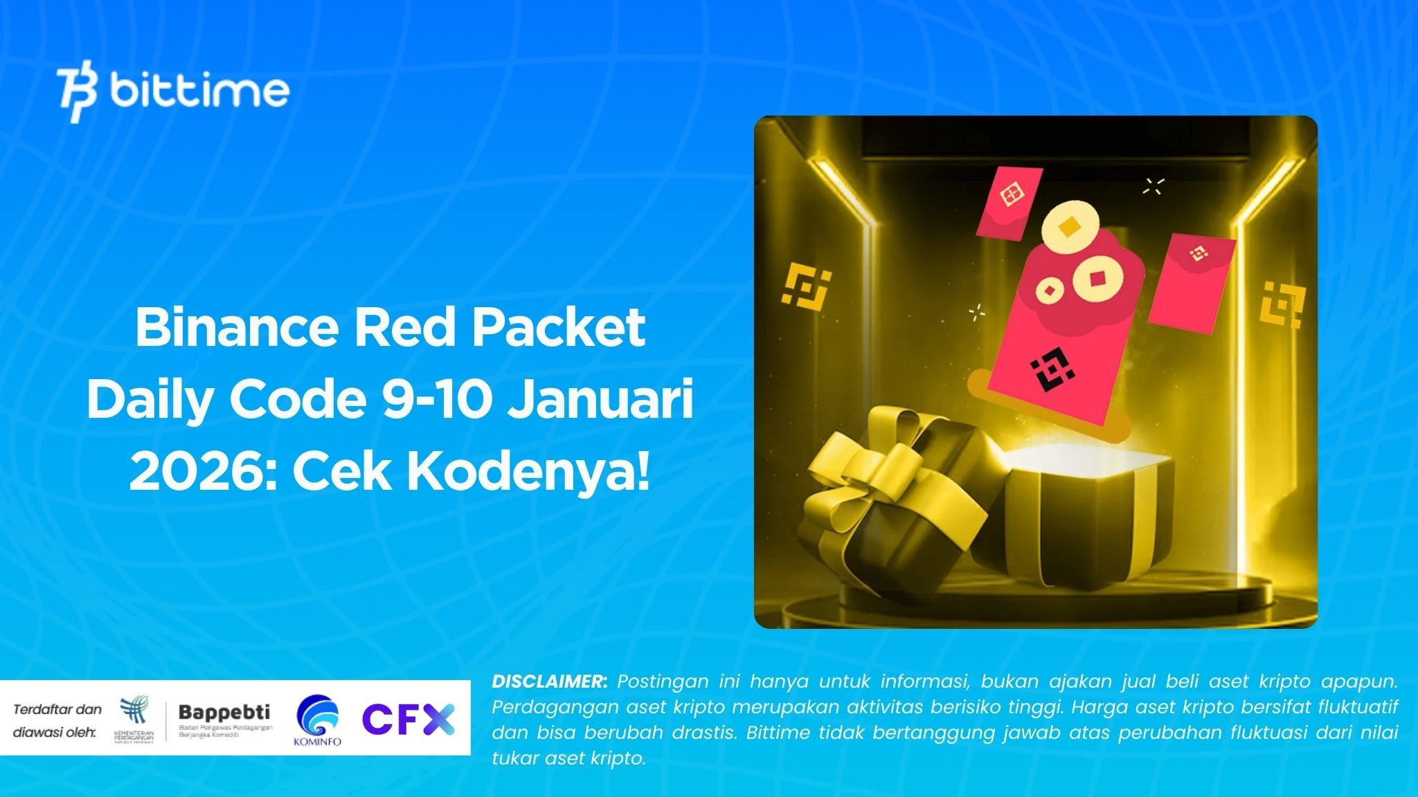 Binance Red Packet Daily Code 9-10 Januari 2026: Cek Kodenya!