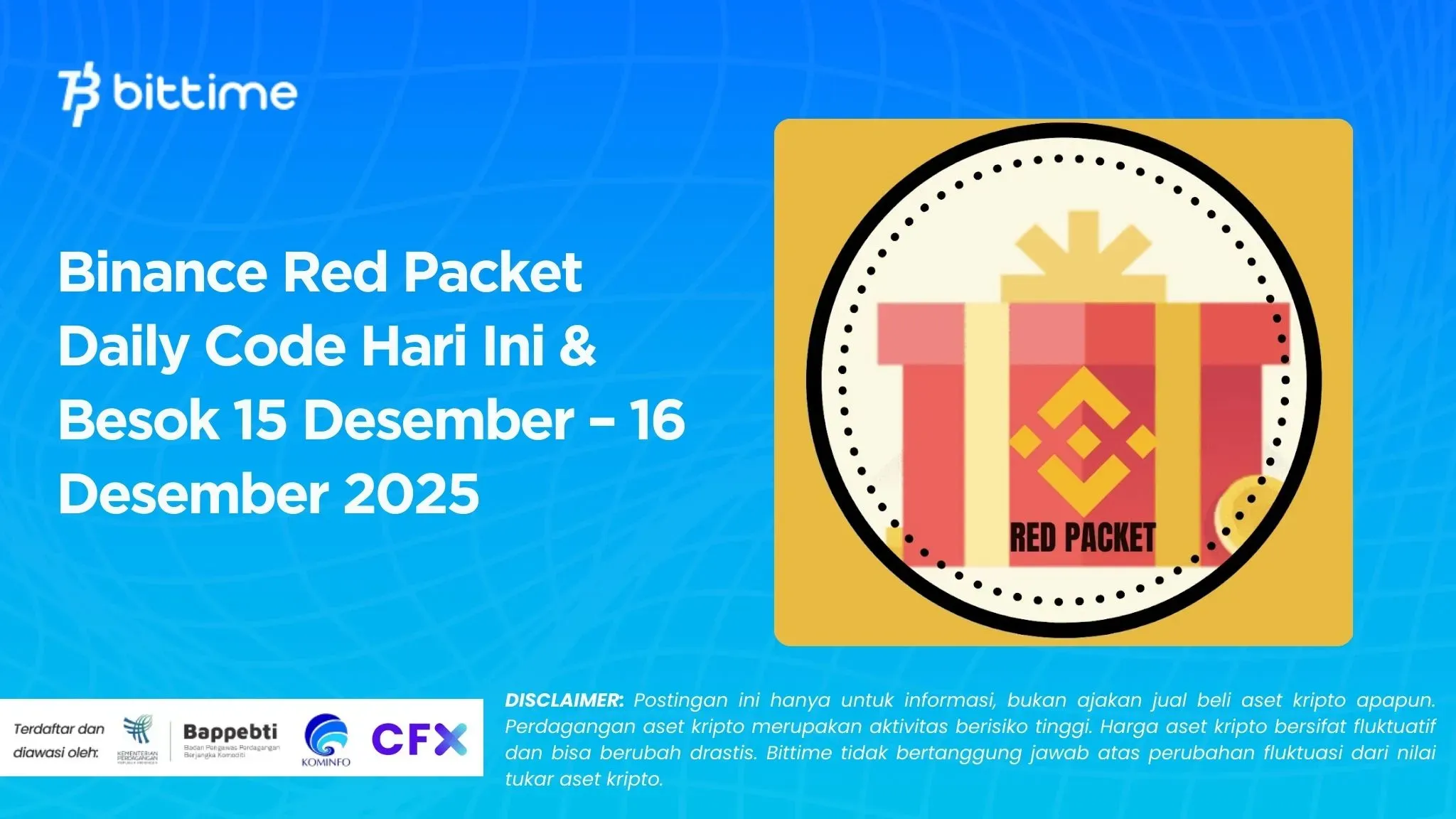 Binance Red Packet Daily Code Hari Ini & Besok 15 Desember – 16 Desember 2025