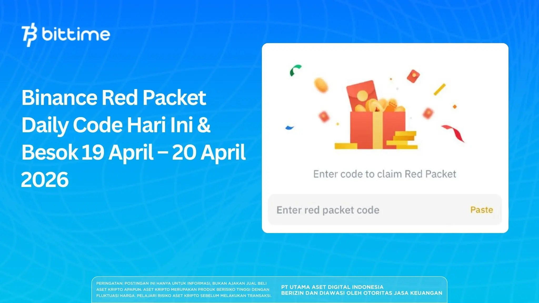 Binance Red Packet Daily Code Hari Ini & Besok 19 April – 20 April 2026