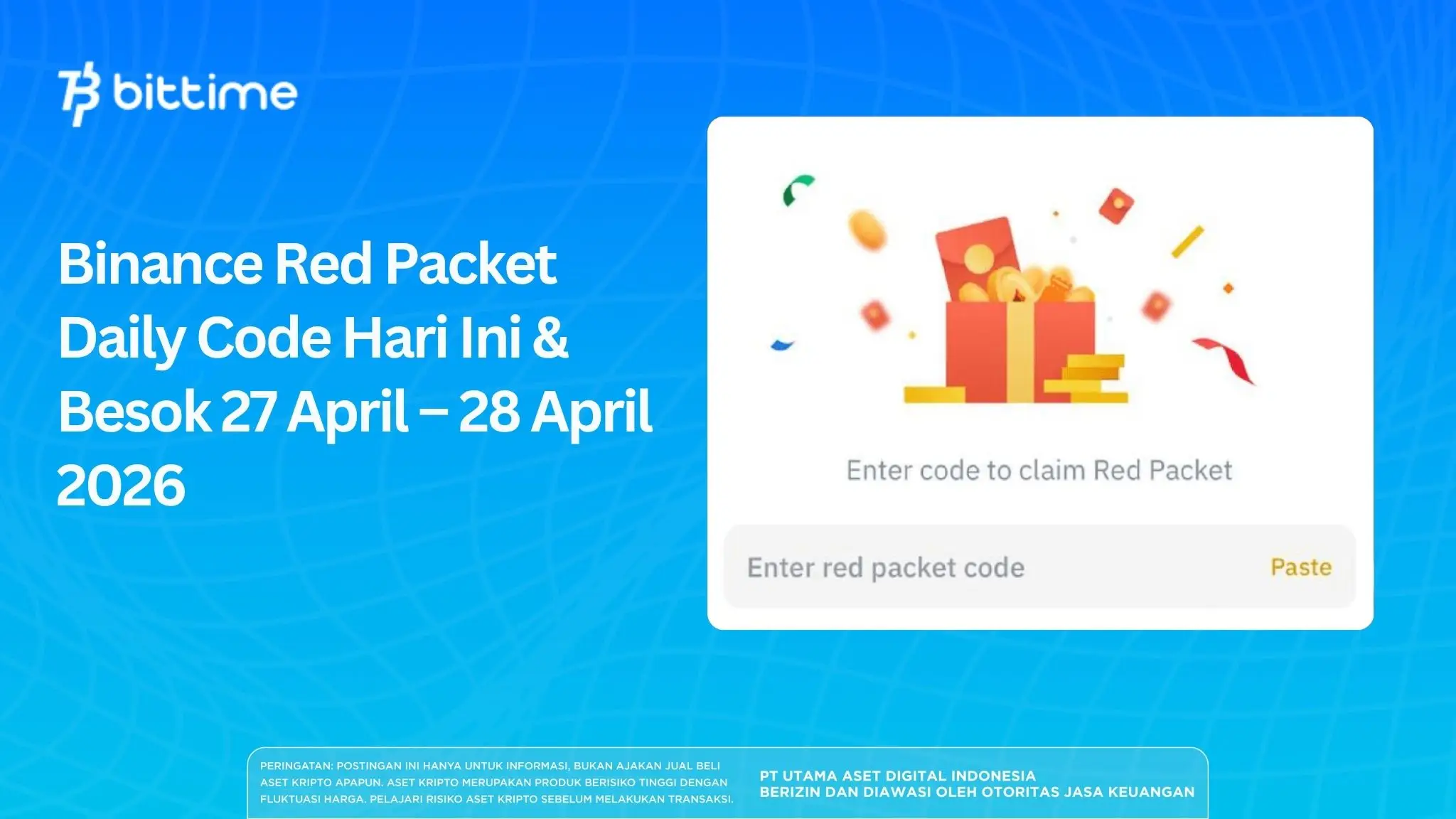 Binance Red Packet Daily Code Hari Ini & Besok 27 April – 28 April 2026