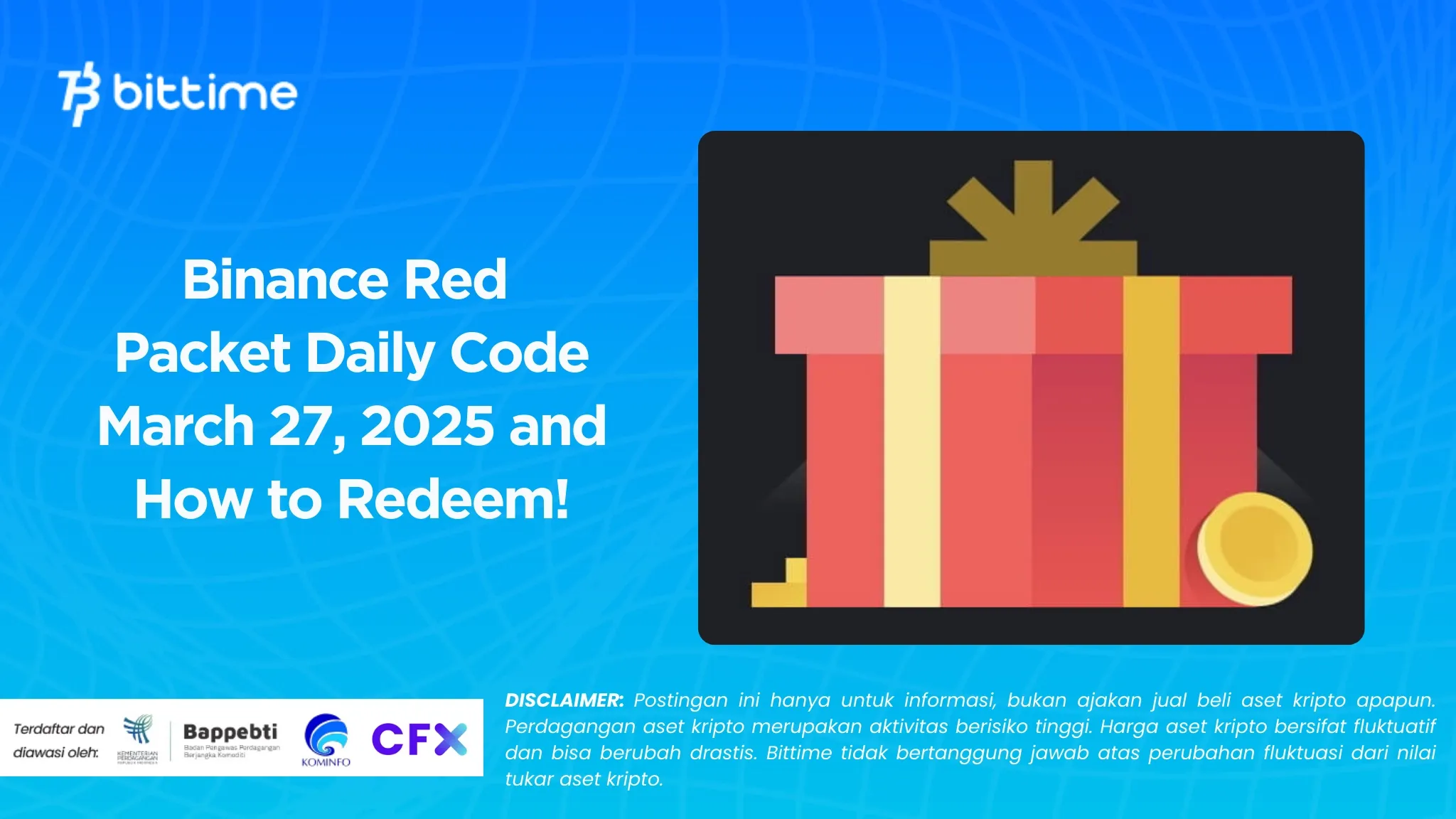 Binance Red Packet Daily Code March 27, 2025