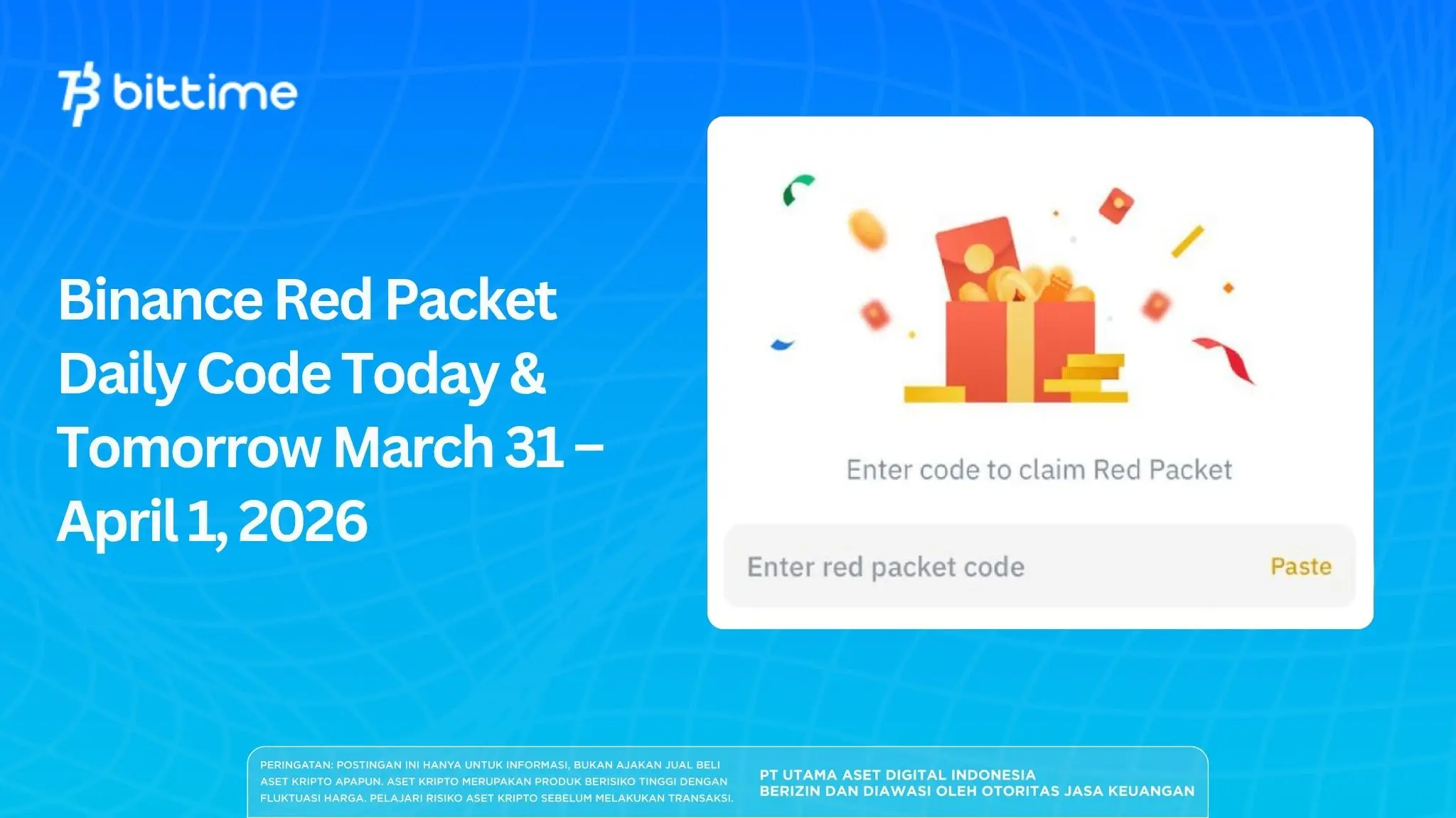 Binance Red Packet Daily Code Today & Tomorrow March 31 – April 1, 2026