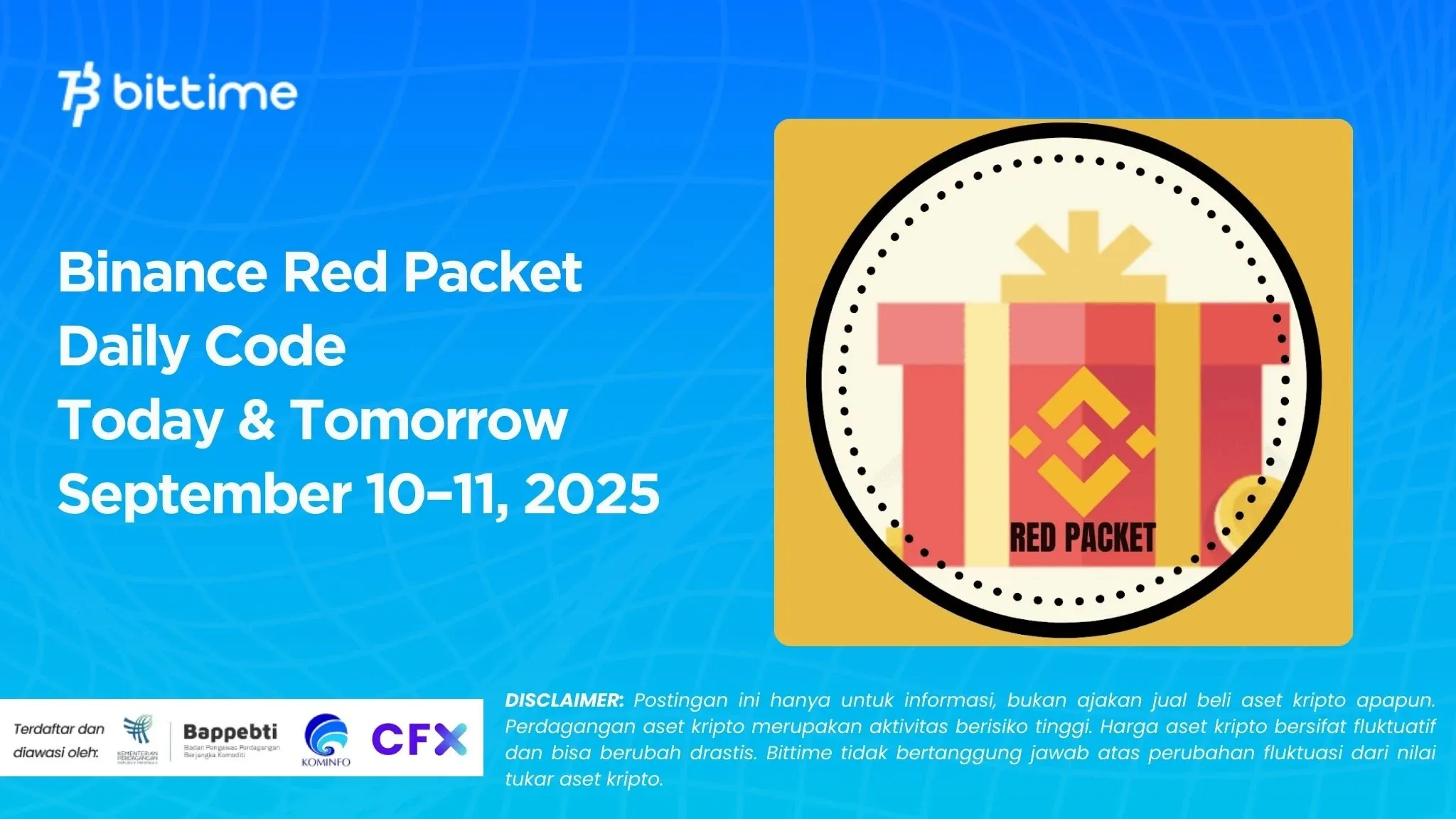 Binance Red Packet Daily Code Today & Tomorrow September 10–11, 2025.webp