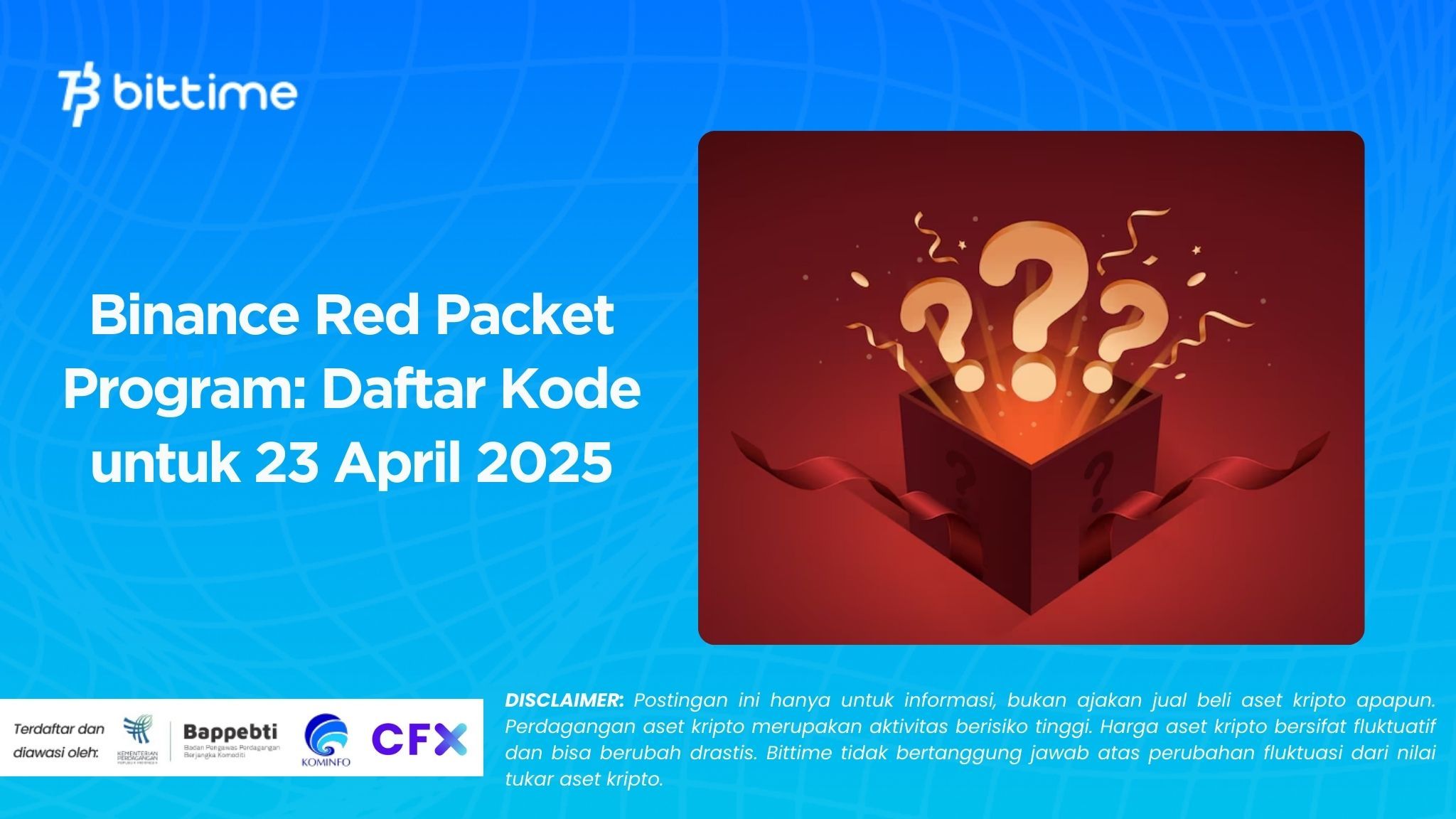Binance Red Packet Program Daftar Kode untuk 23 April 2025