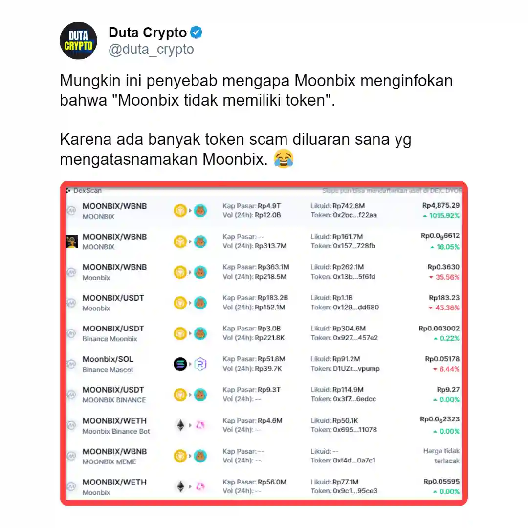 Binance Umumkan Tak Ada Koin Moonbix dari Airdrop, Ini Alasannya - duta kripto.webp