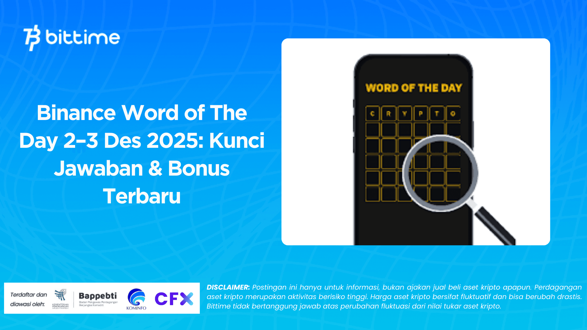 Binance Word of The Day 2–3 Des 2025: Kunci Jawaban & Bonus Terbaru