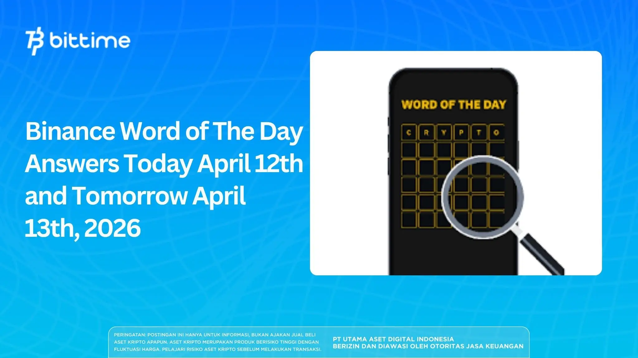 Binance Word of The Day Answers Today April 12th and Tomorrow April 13th, 2026