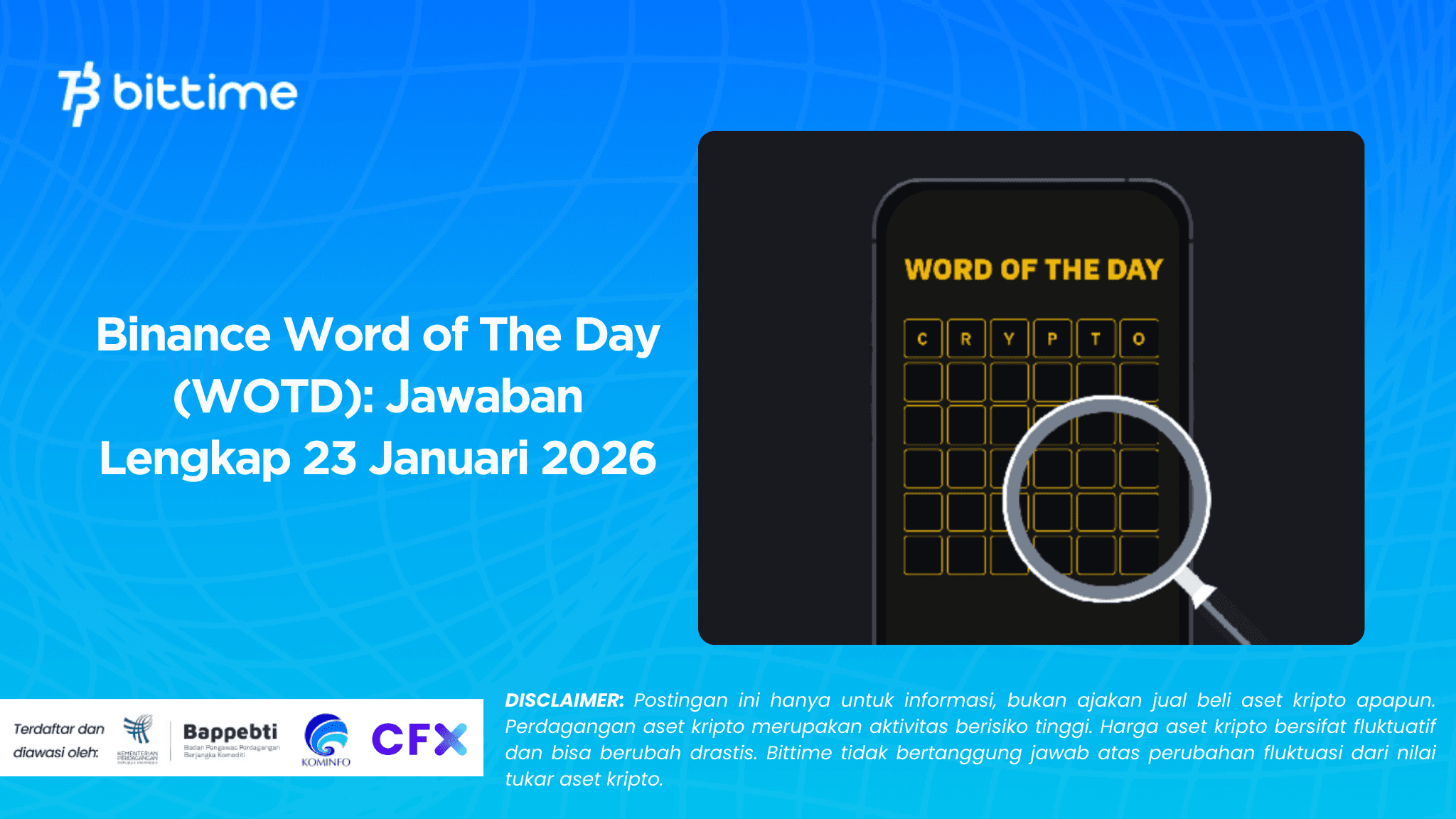 Binance Word of The Day (WOTD): Jawaban Lengkap 23 Januari 2026